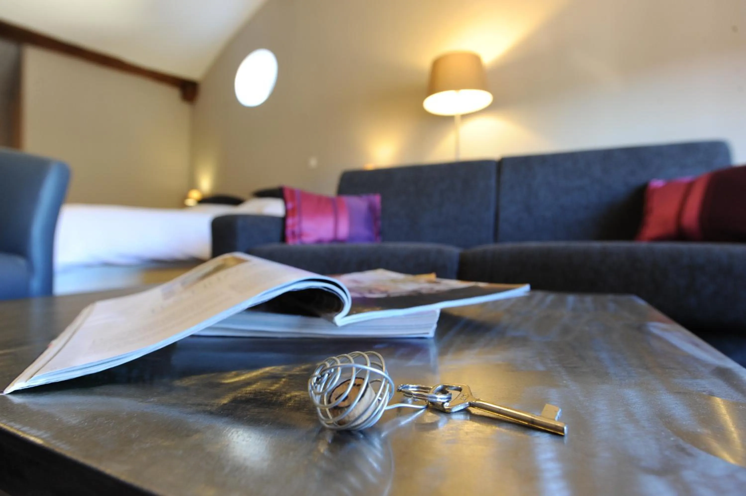 Bedroom in Logis Hôtel Château De Palaja