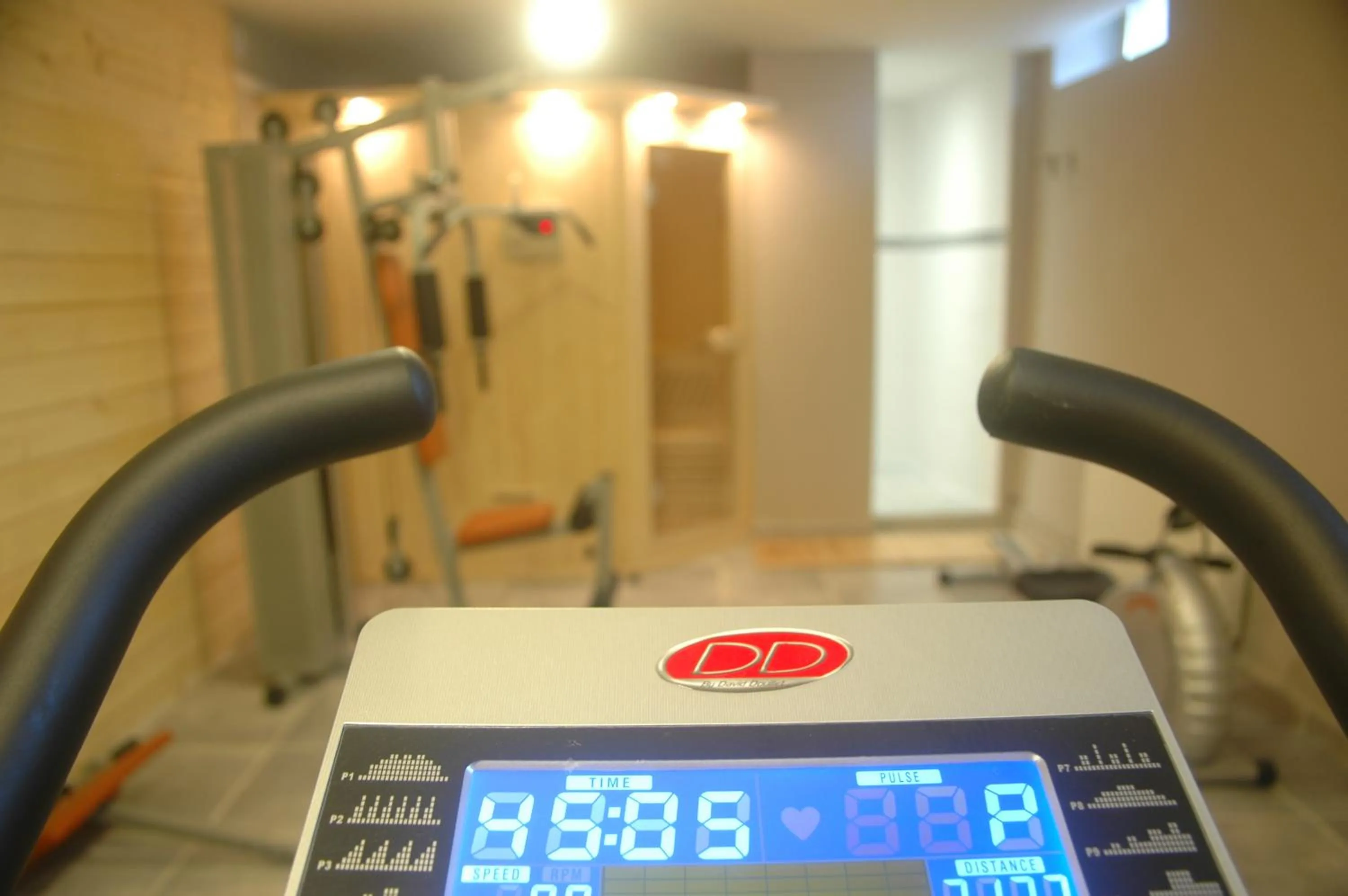 Fitness centre/facilities in Logis Hôtel Château De Palaja