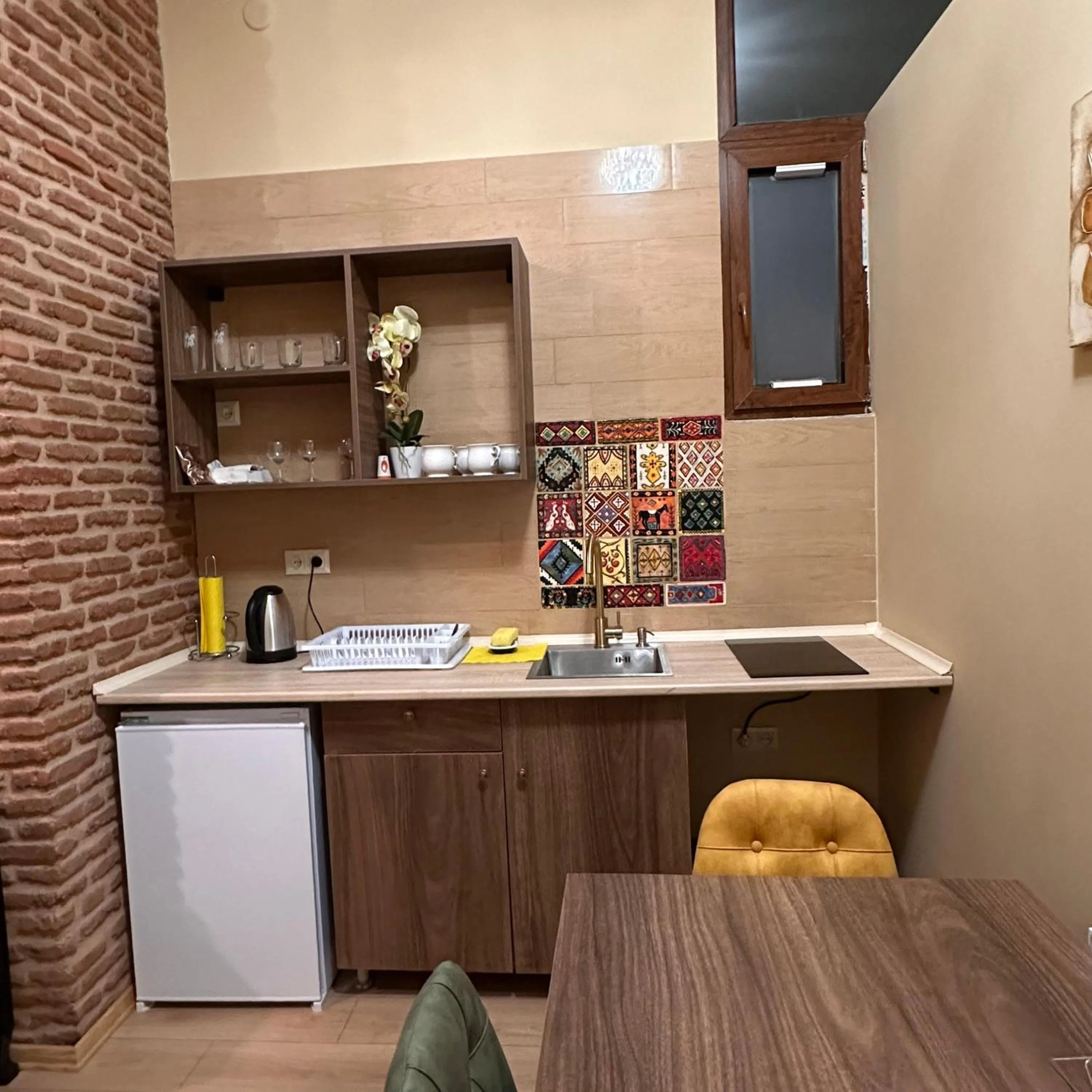 Kitchen or kitchenette in Historic Apartments "1868 Tbilisi" Best Location