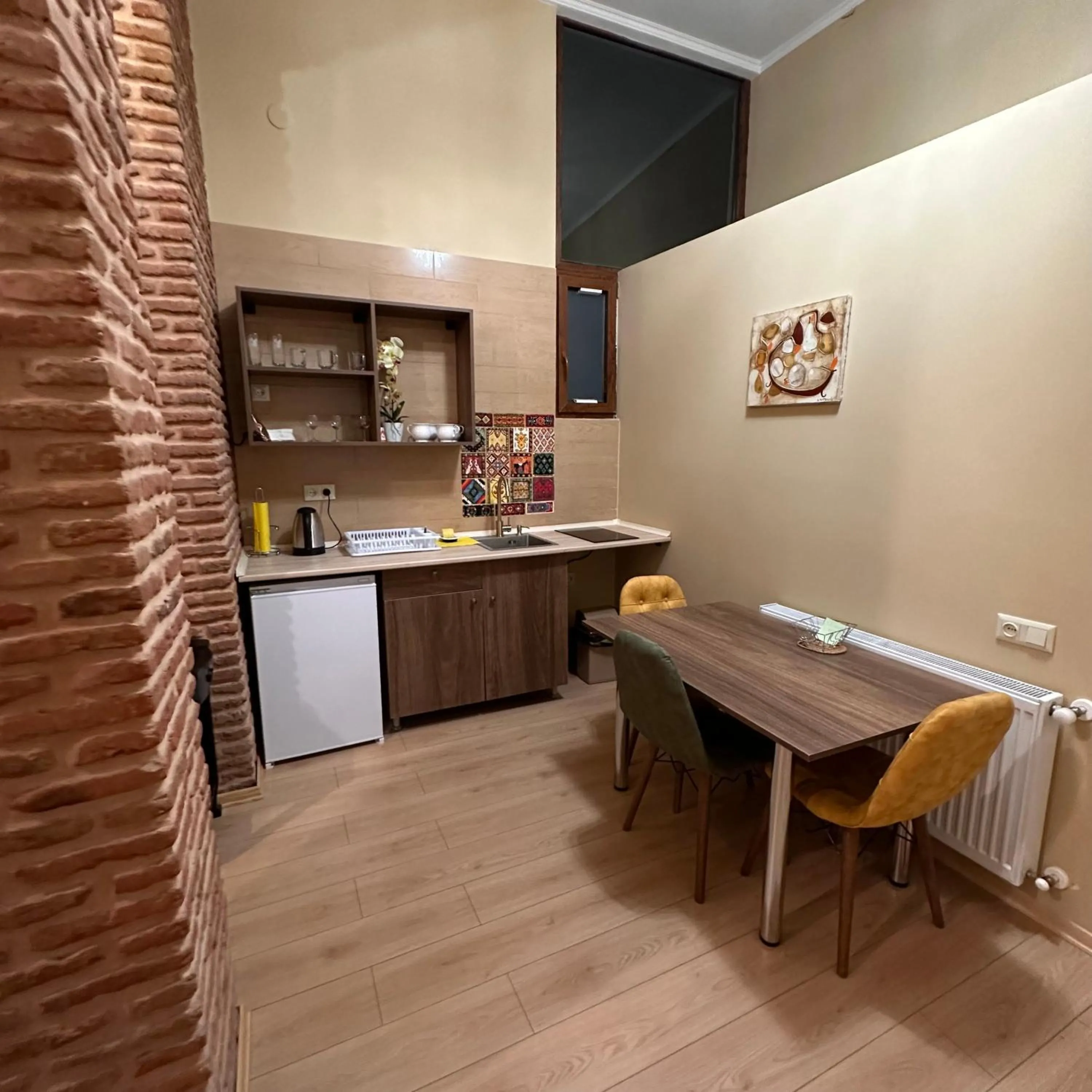 Kitchen or kitchenette in Historic Apartments "1868 Tbilisi" Best Location