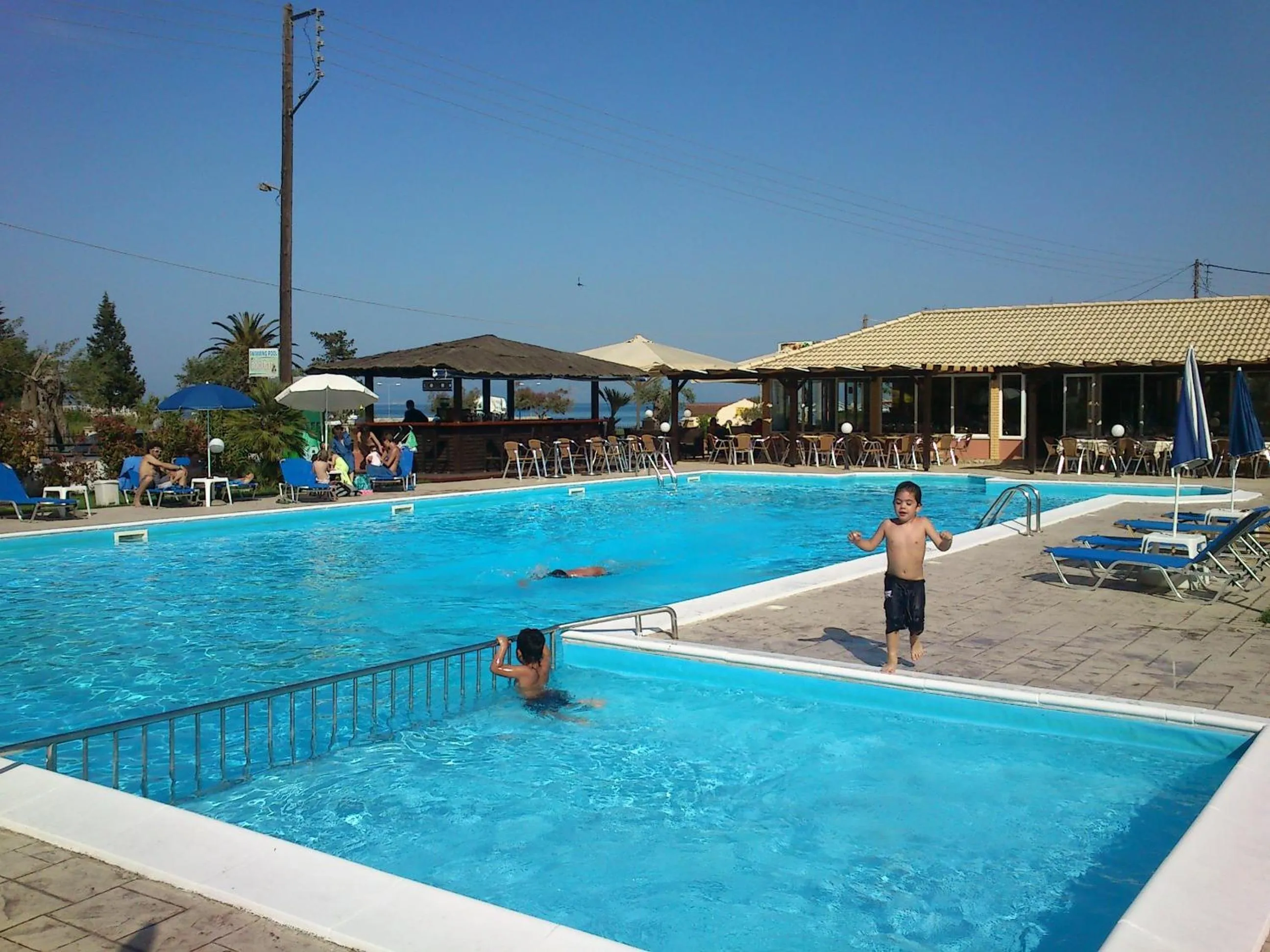 Pool view in Egrypos Hotel