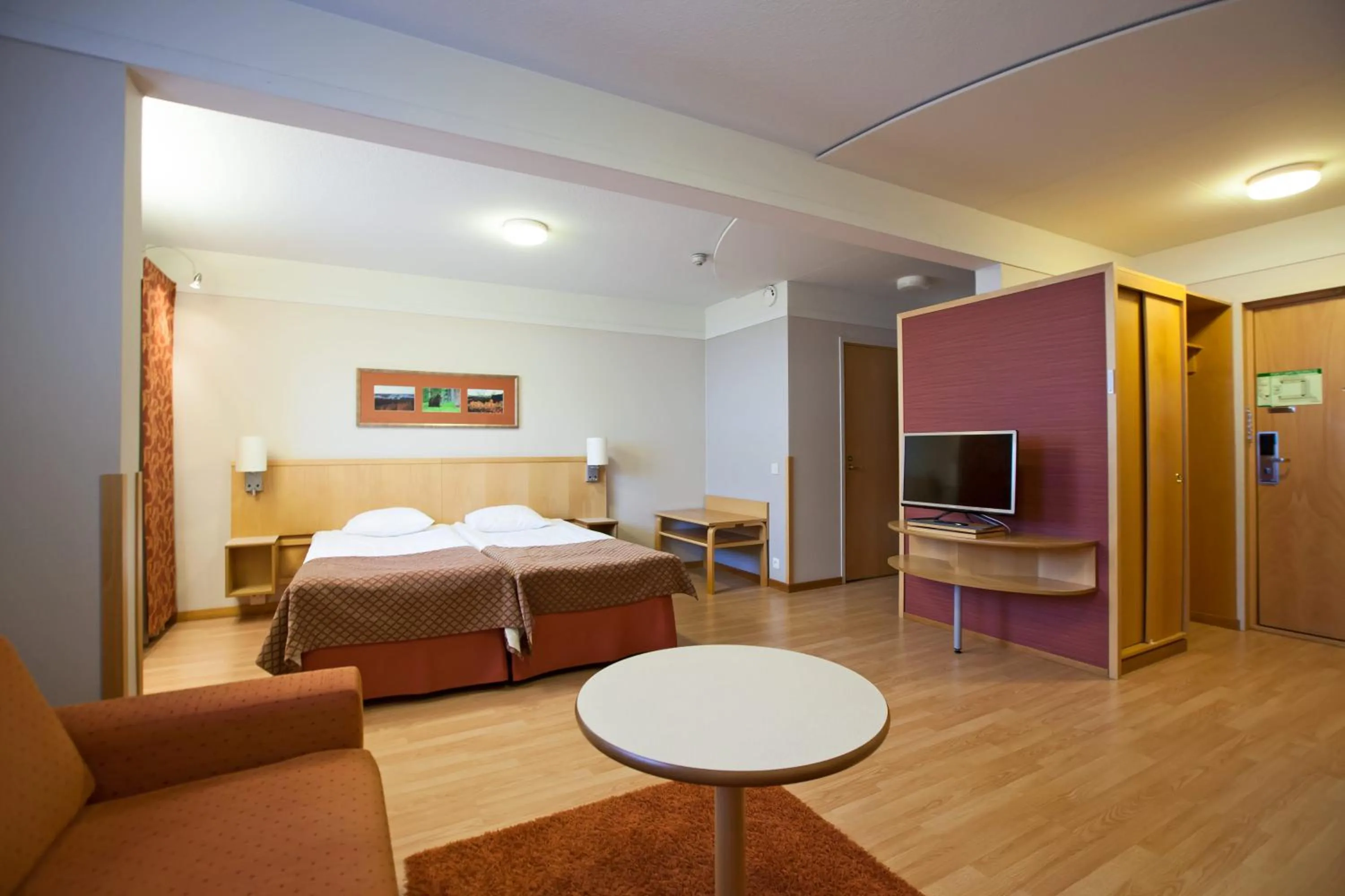 Bed in Hotel Kajanus