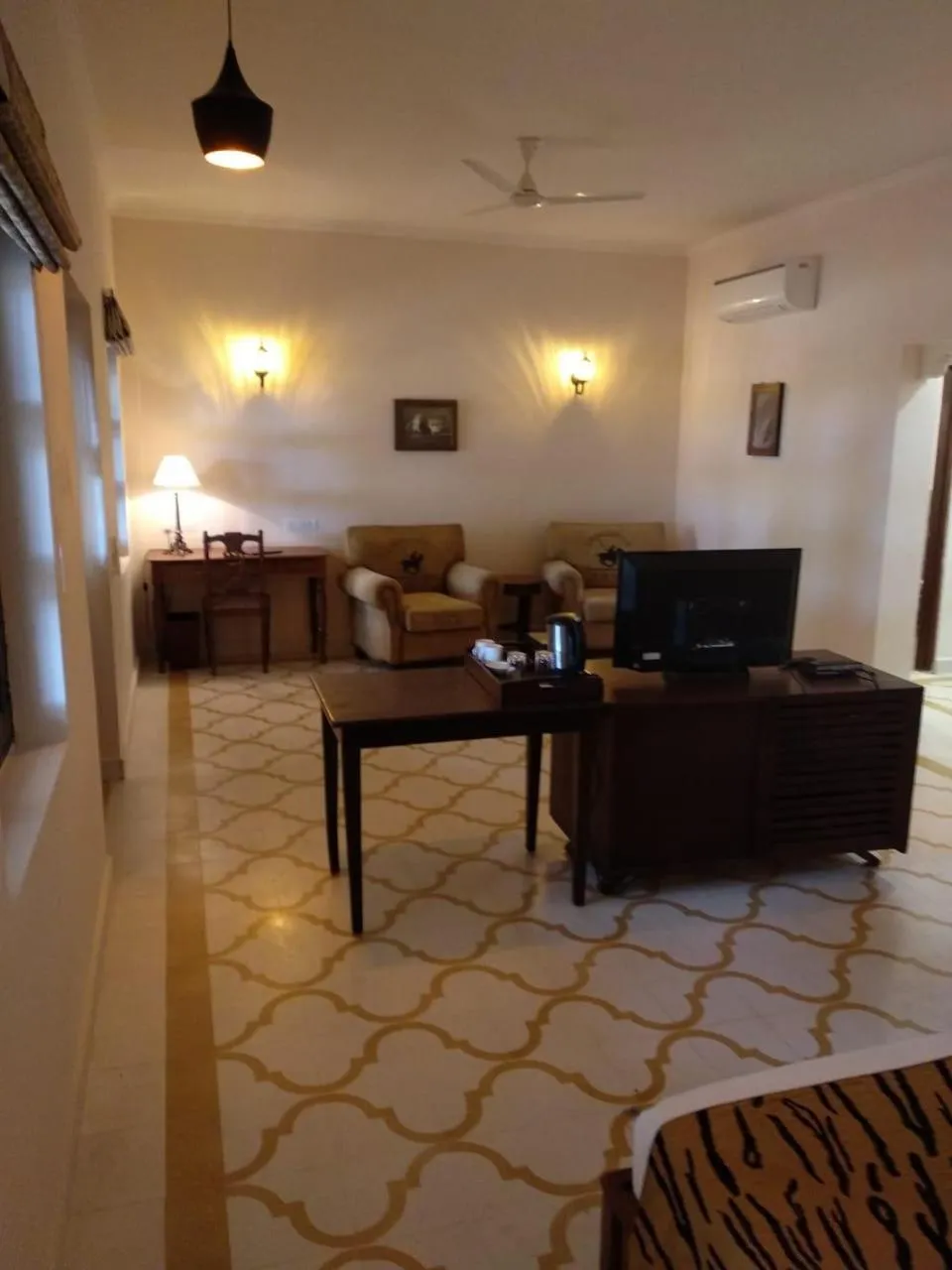 Seating area in Dev Vilas