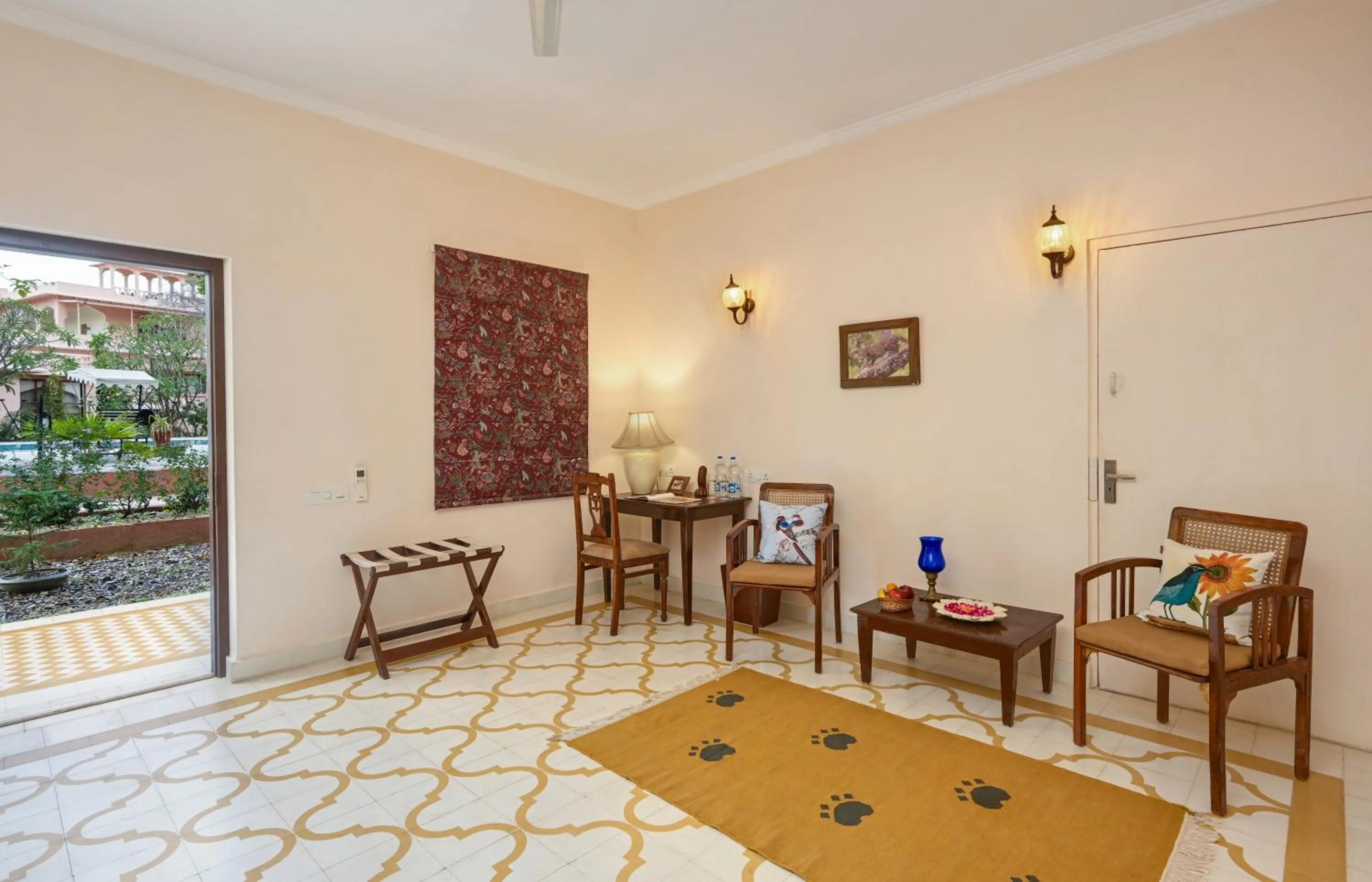 Seating area in Dev Vilas