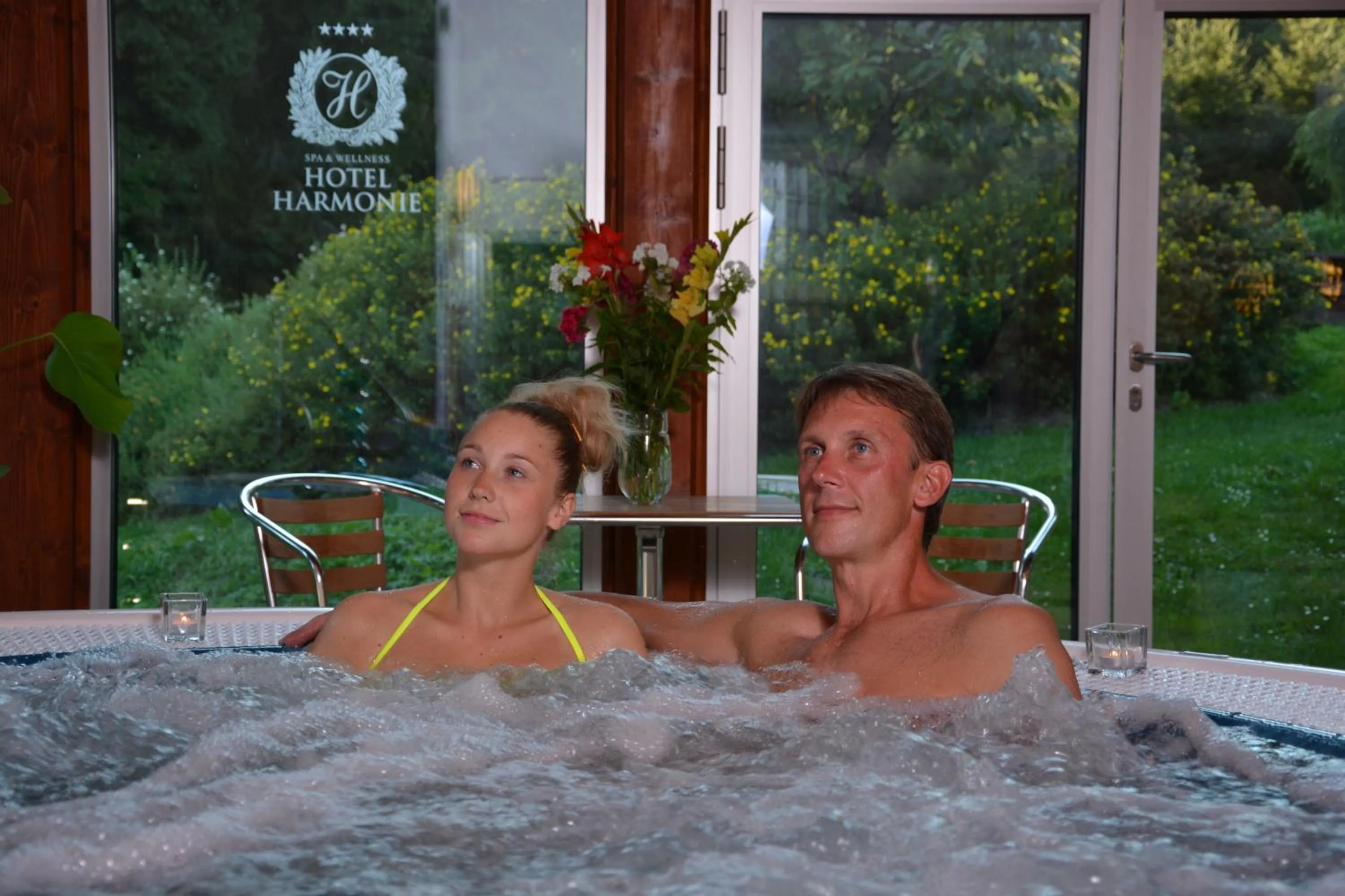 Hot Tub in Spa & Wellness Hotel Harmonie