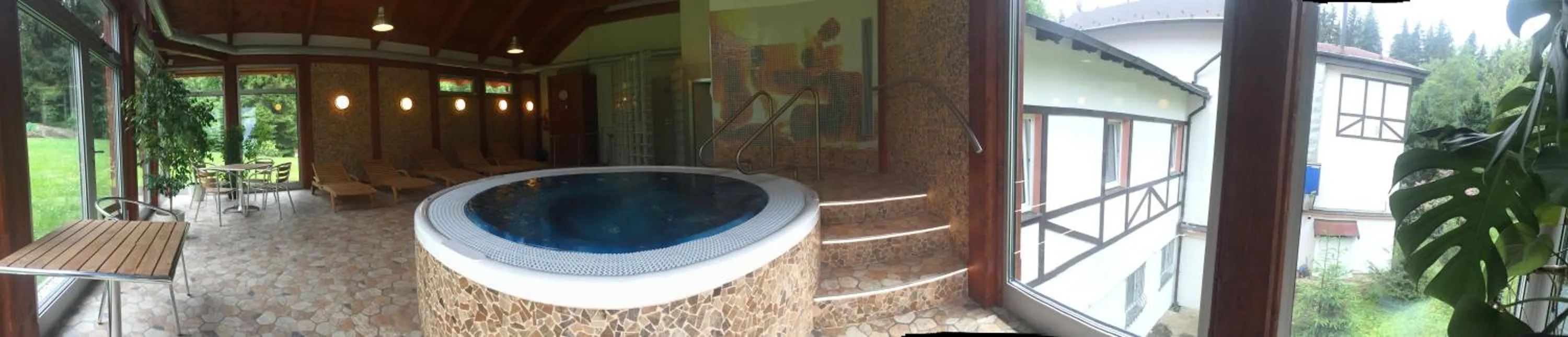 Hot Spring Bath in Spa & Wellness Hotel Harmonie