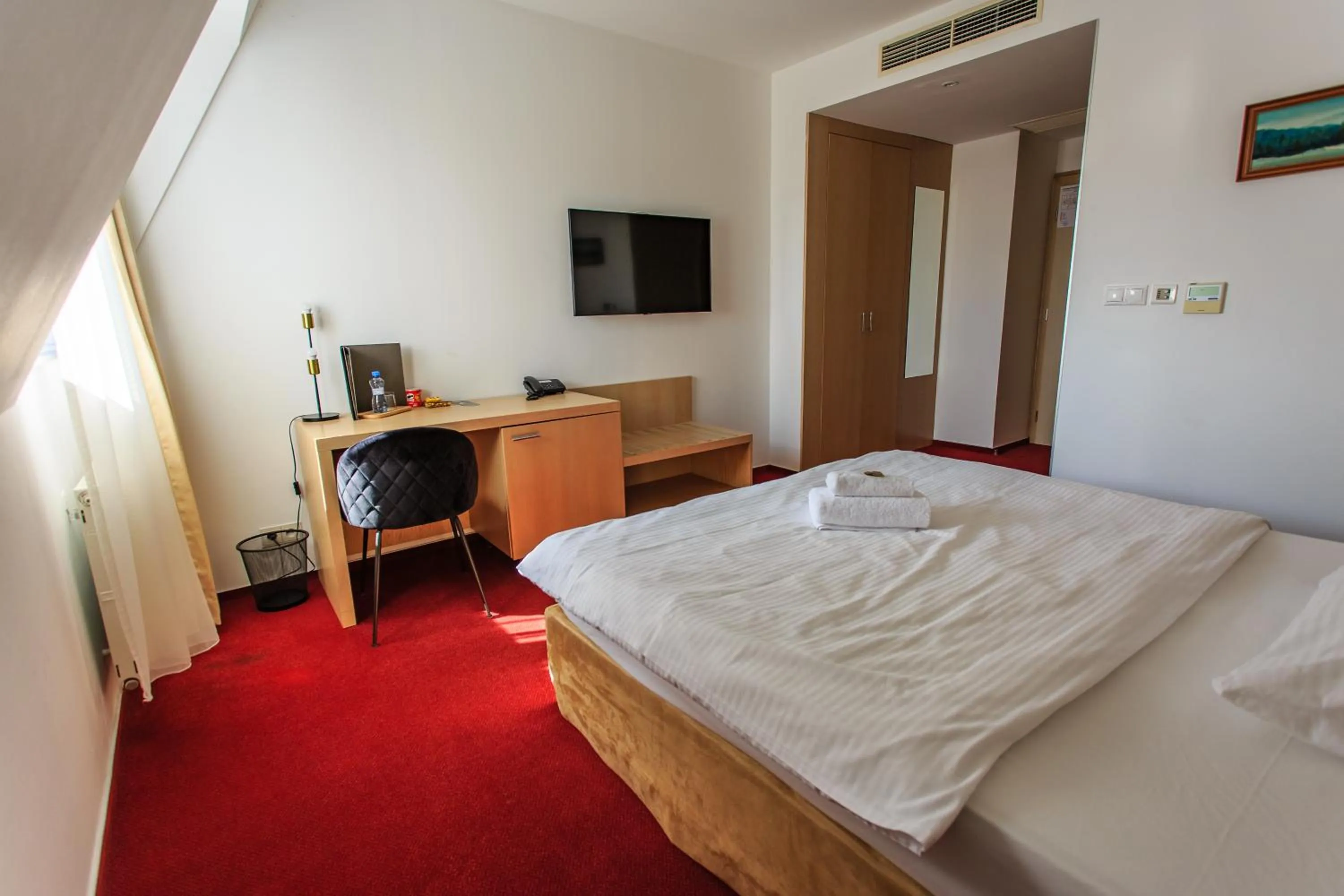 Bedroom, Bed in Hotel Villa Nečas Žilina