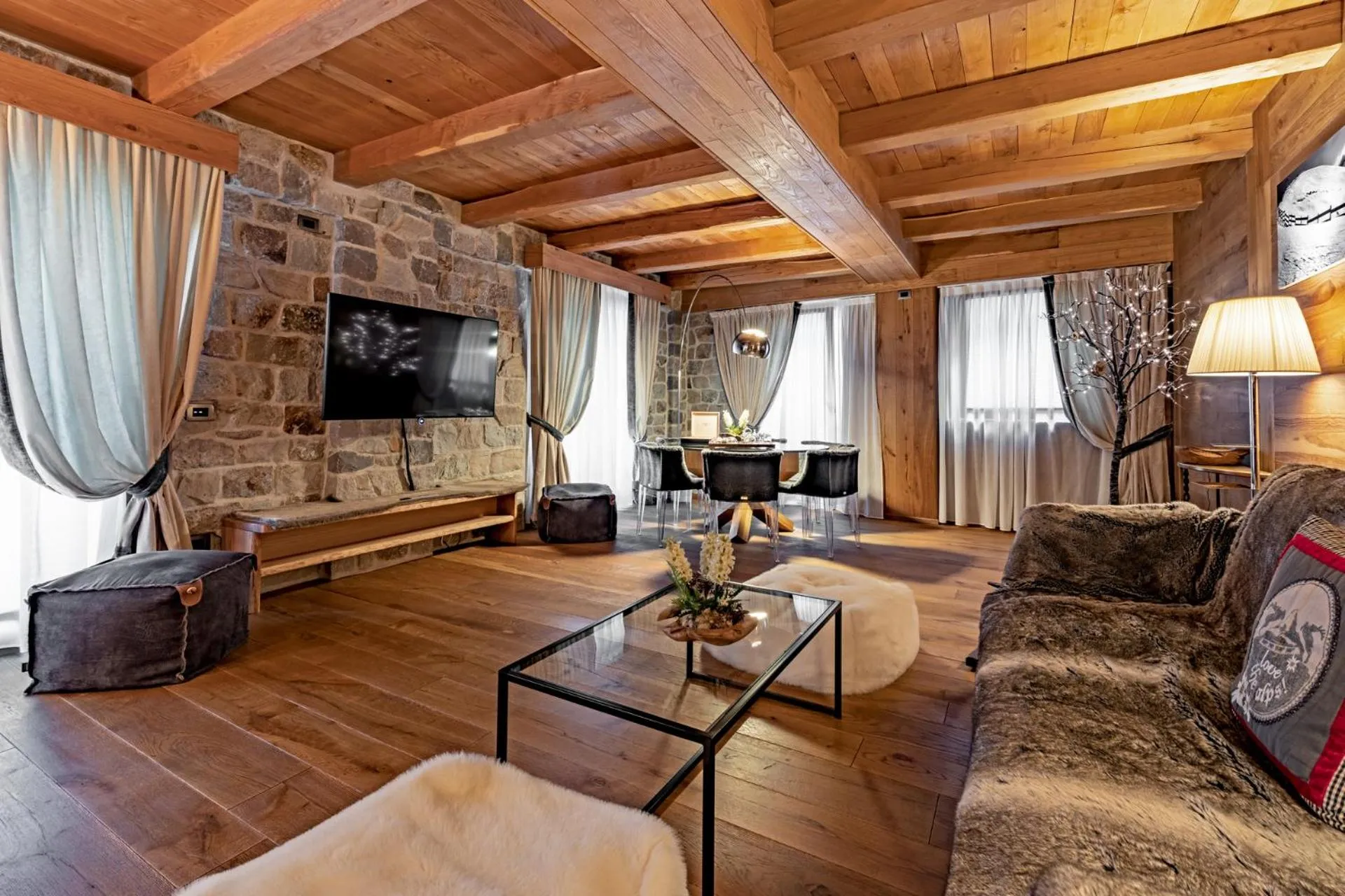 Living room in Fiocco di Neve Relais & SPA