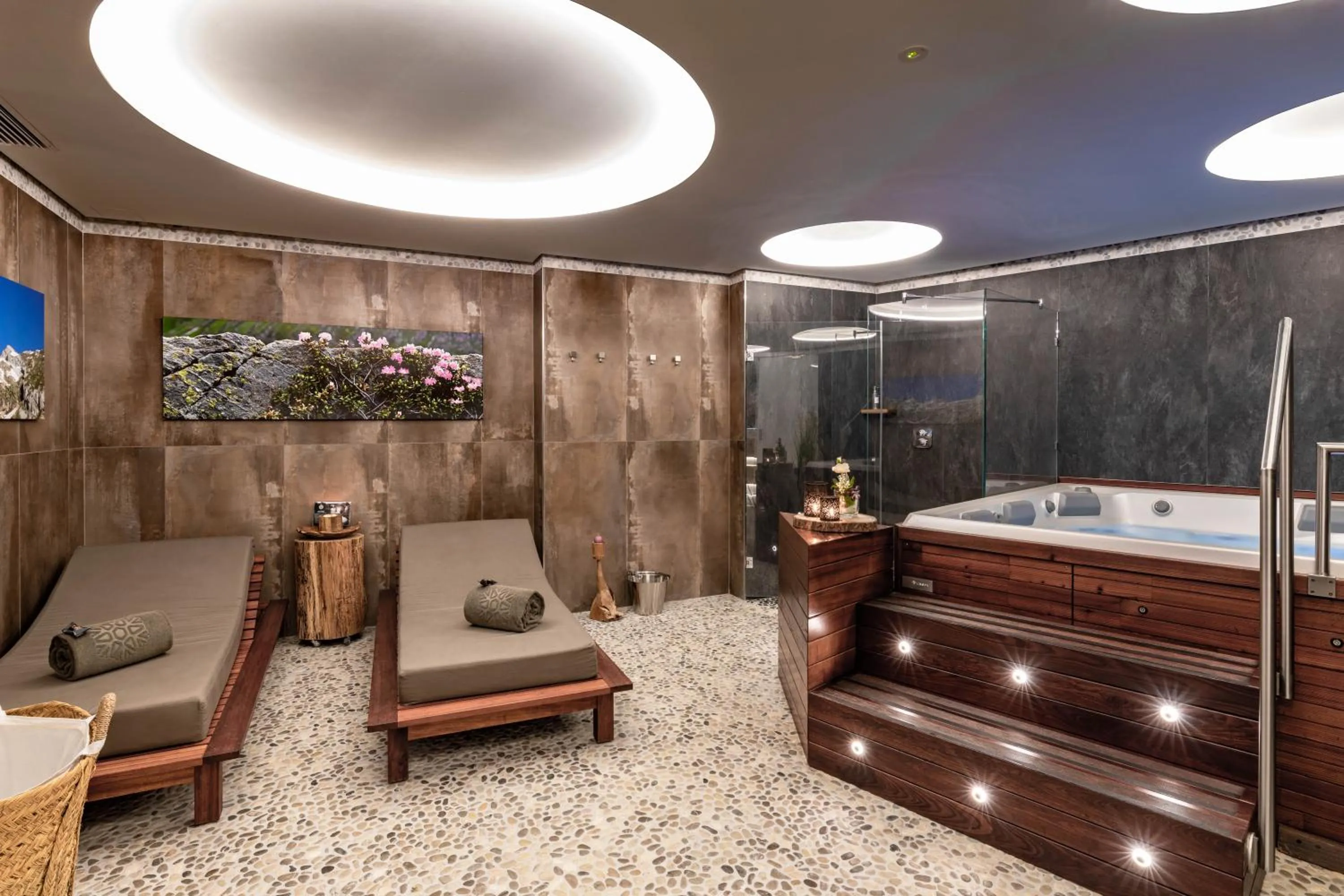 Spa and wellness centre/facilities in Fiocco di Neve Relais & SPA