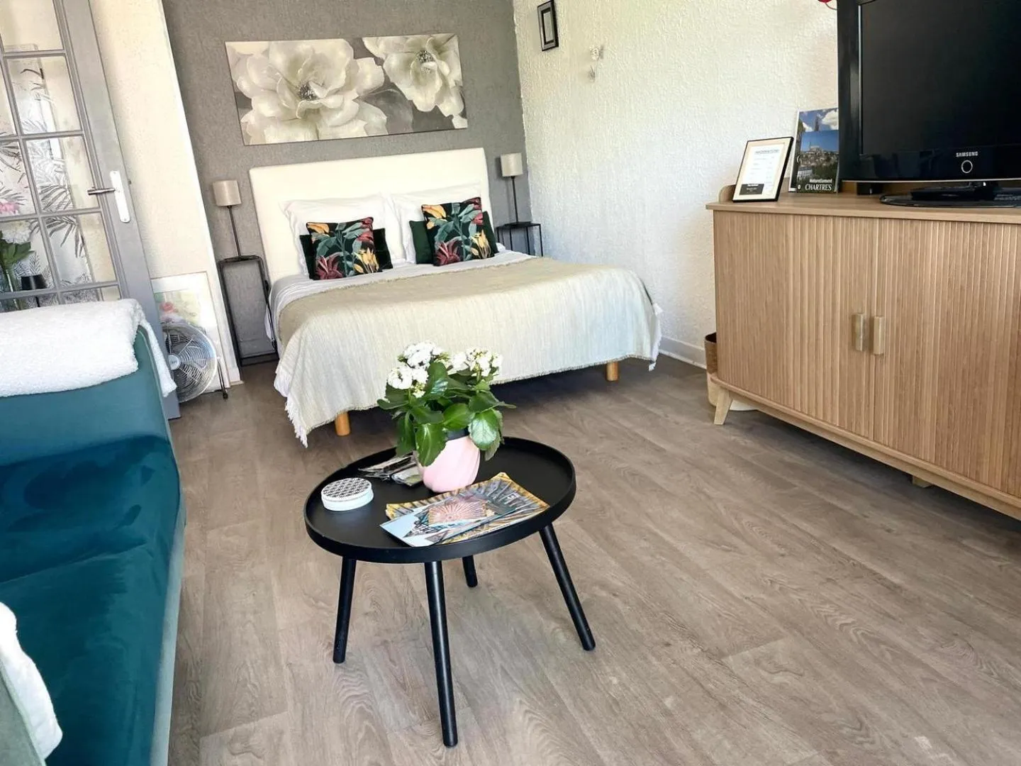 Bed in Le Clos Pichot - Studio avec balcon, parking privé - 5mn Gare