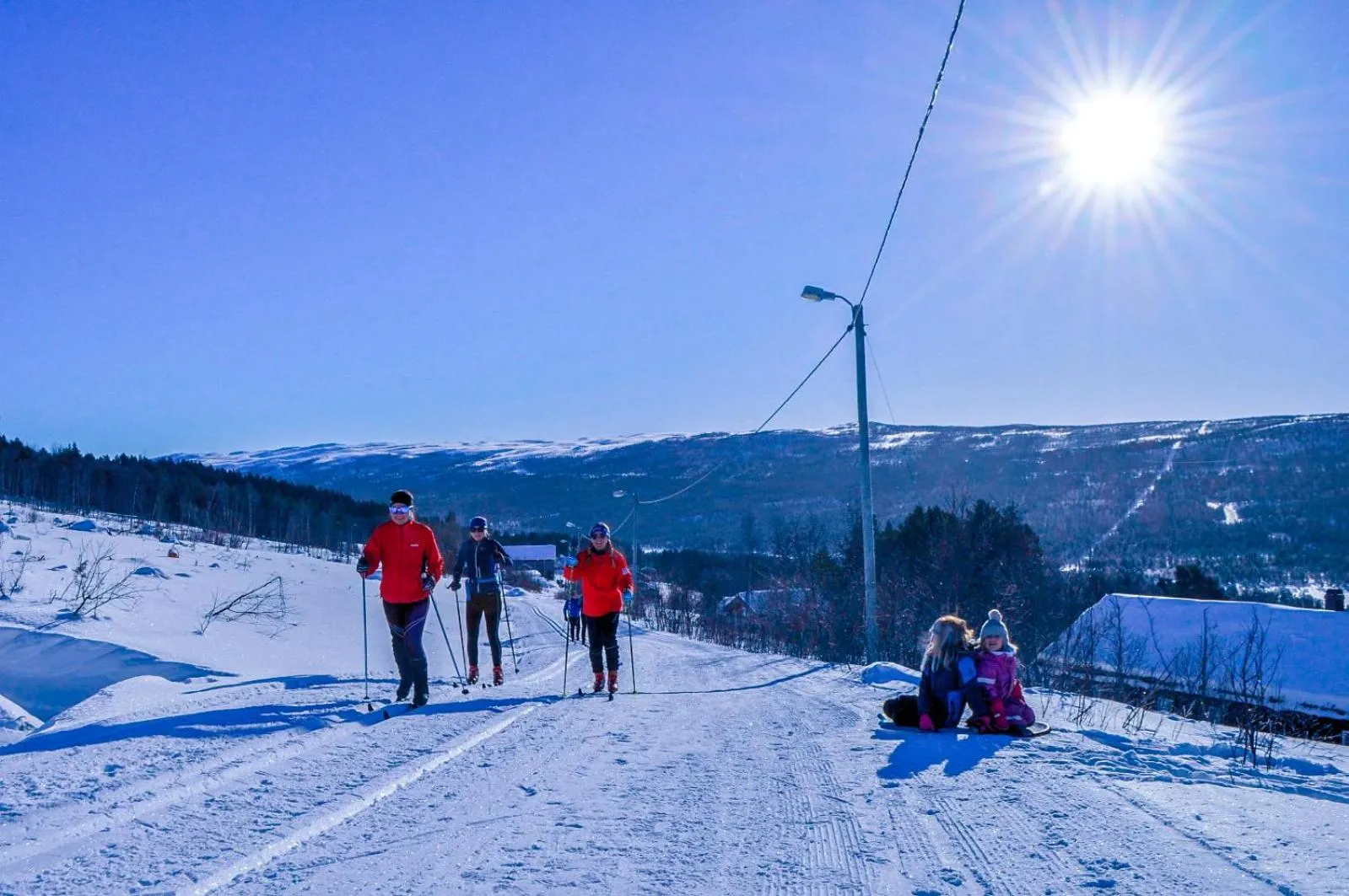 Skiing in Lia Fjellhotell