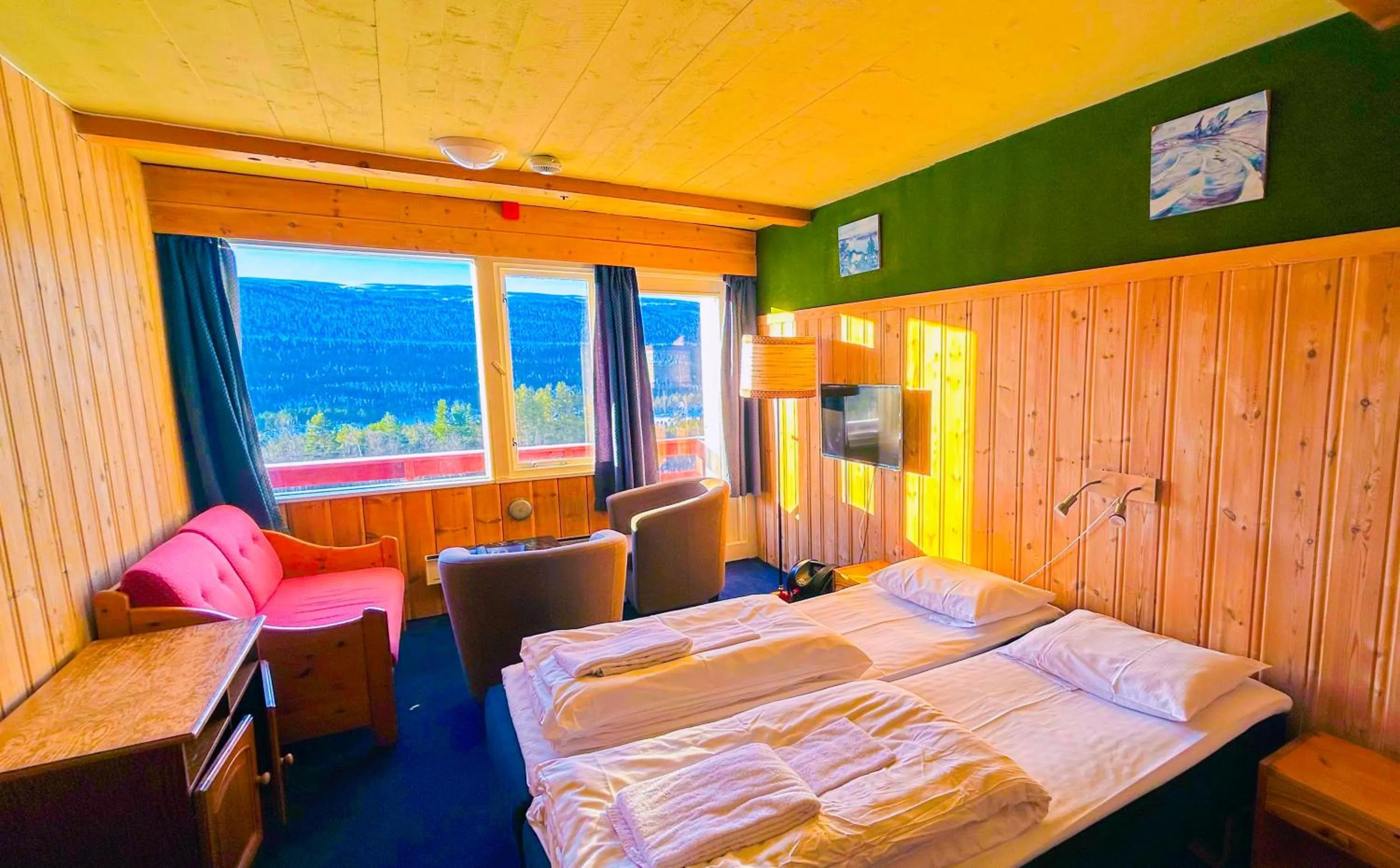 View (from property/room), Bed in Lia Fjellhotell