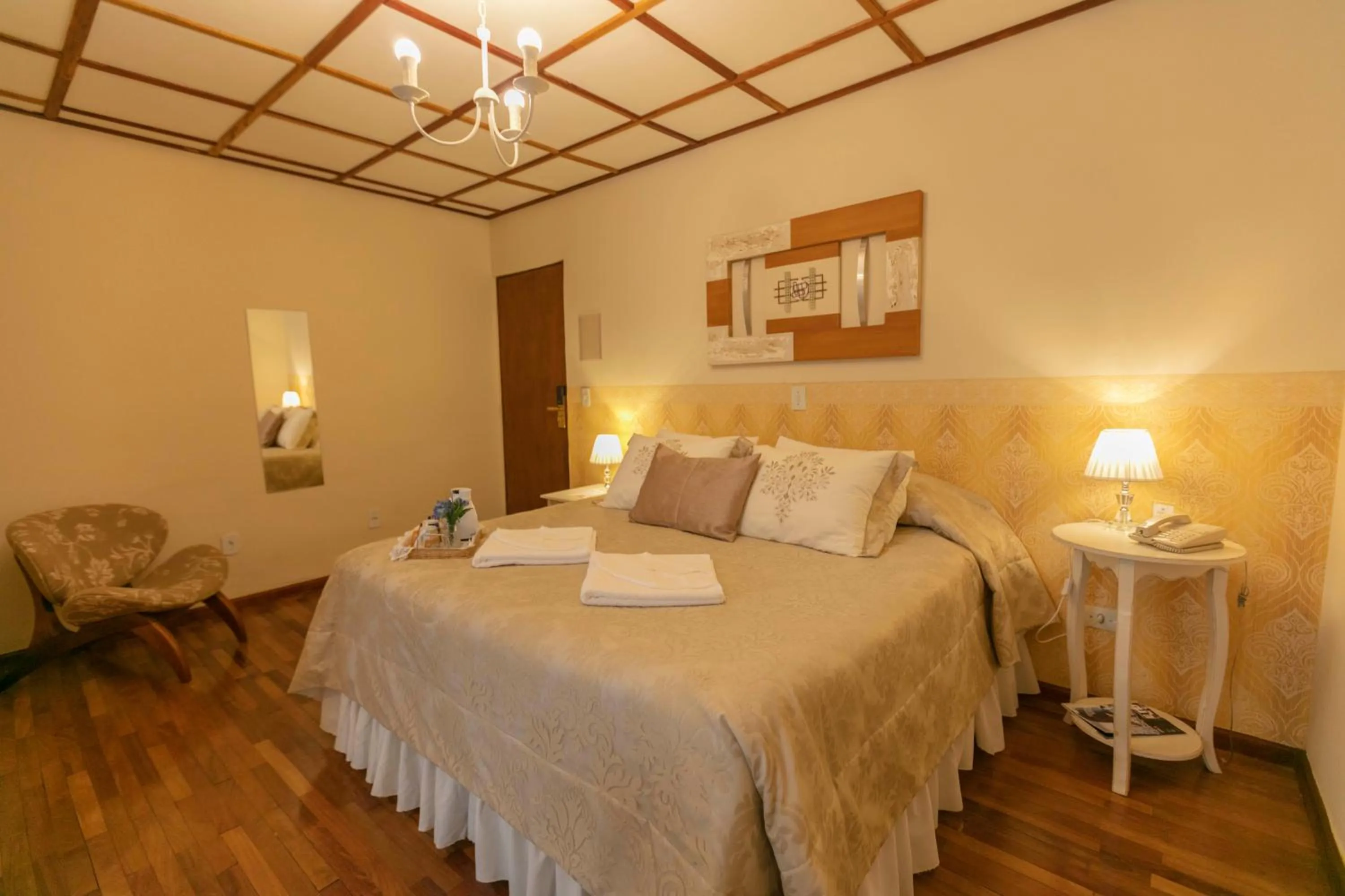 Bedroom, Bed in Pousada das Hortênsias