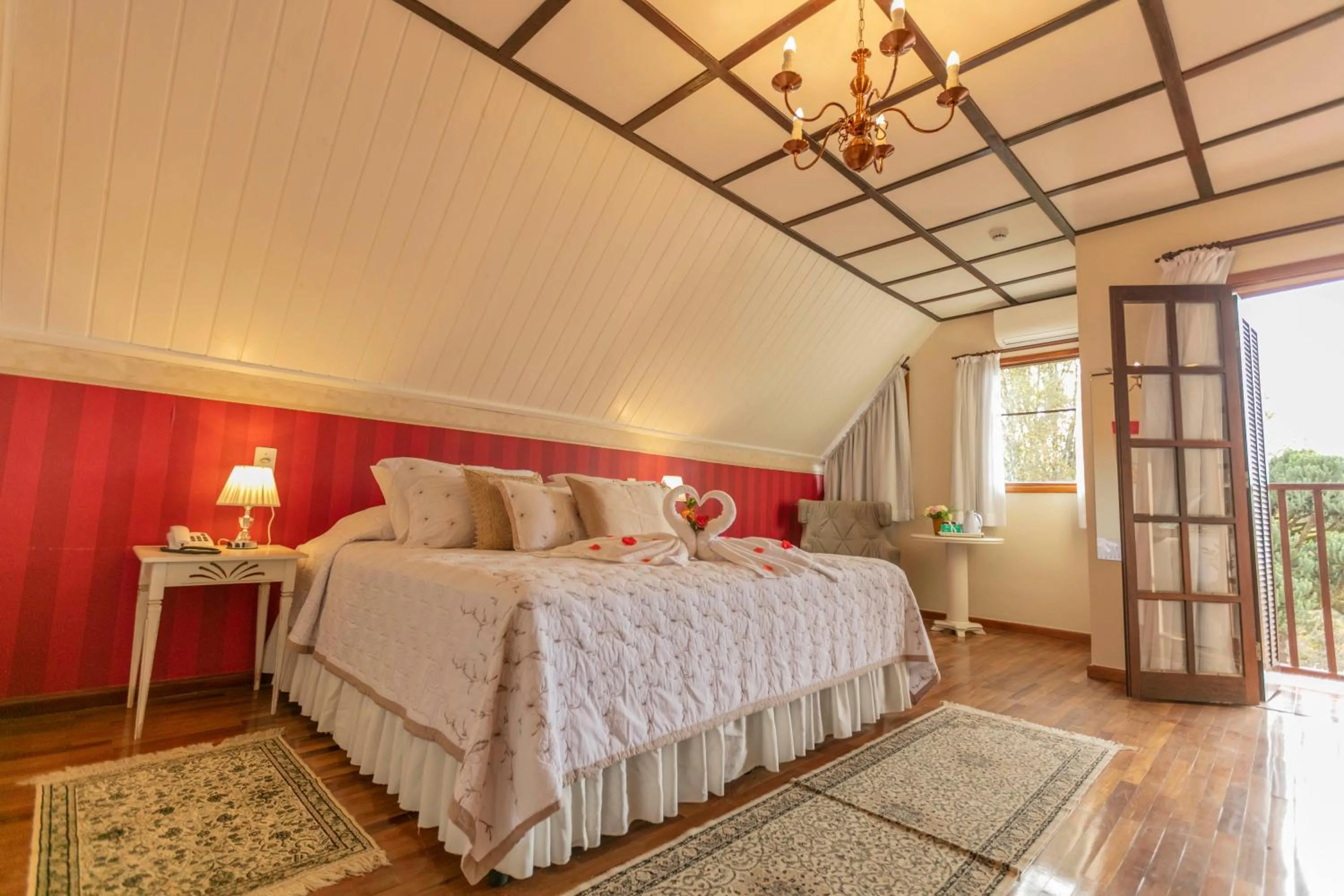 Bed in Pousada das Hortênsias