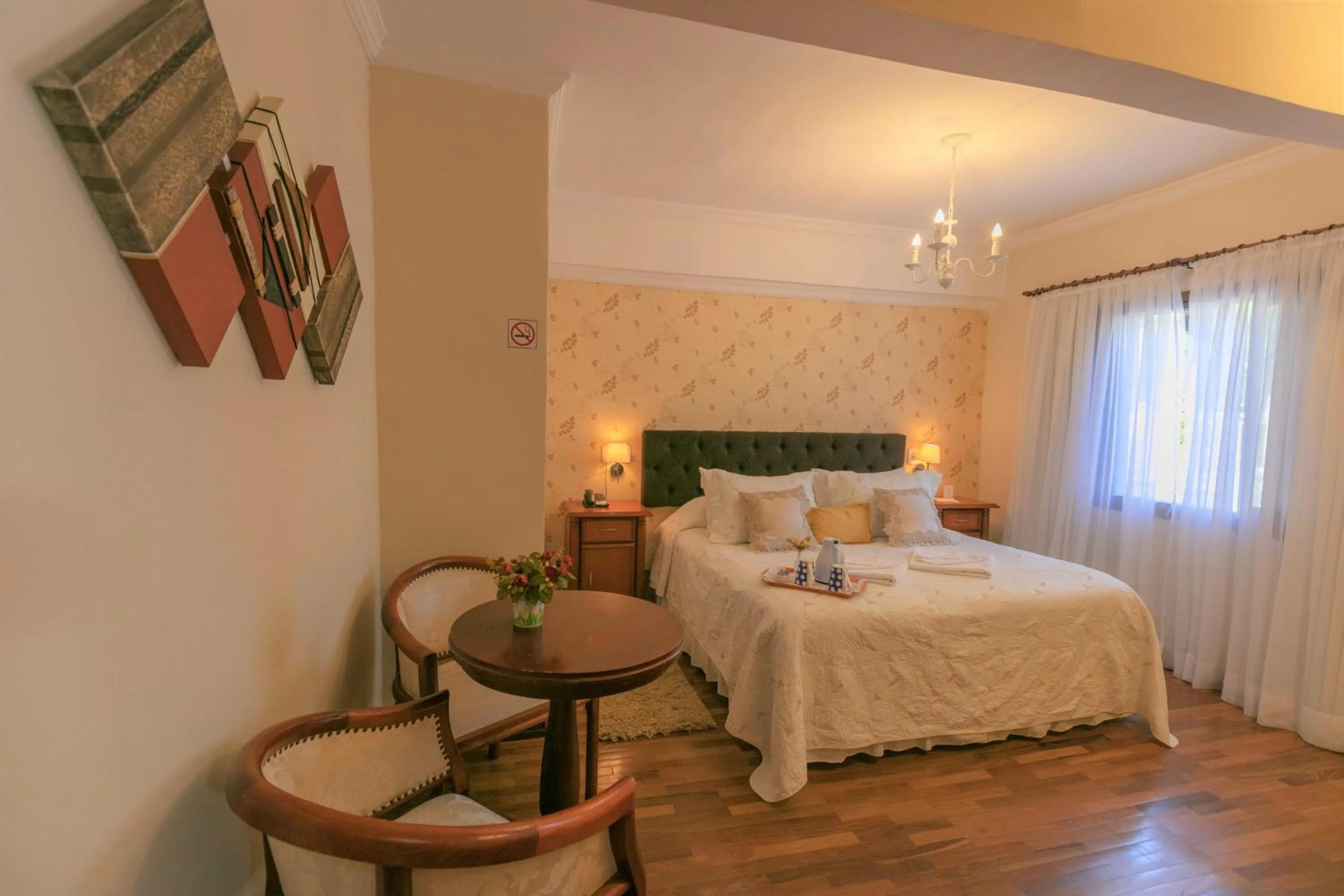 Bed in Pousada das Hortênsias