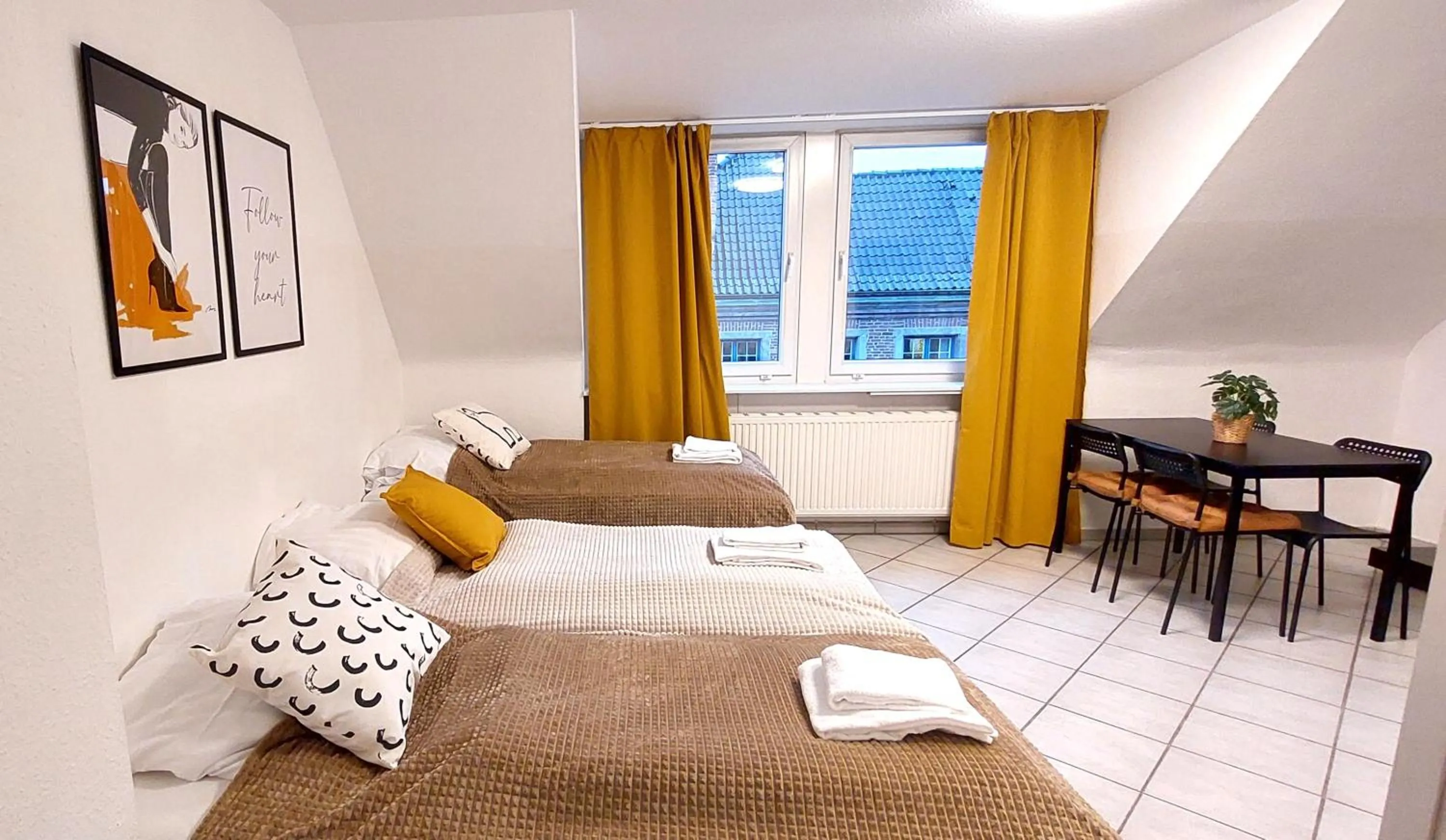 Bed in Old Town Apartments