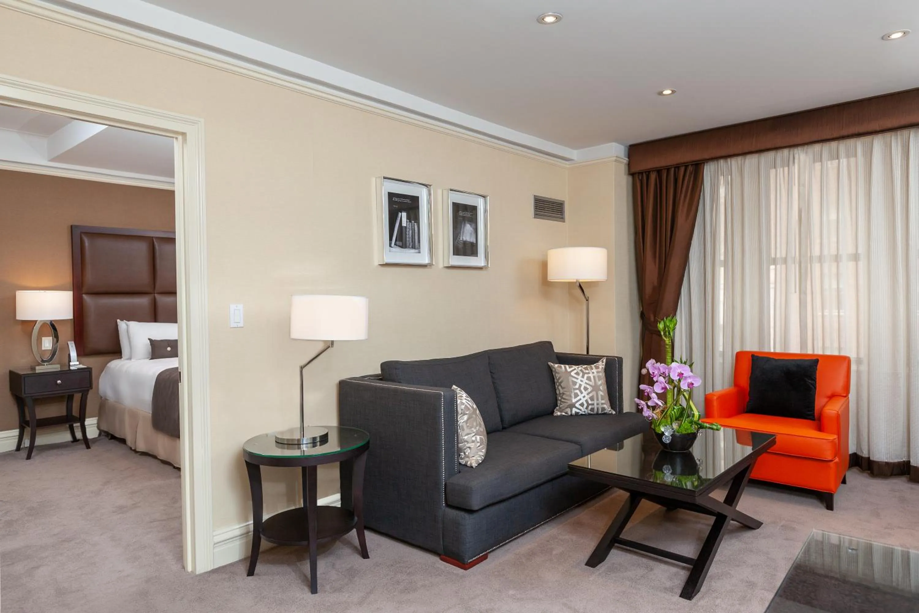 Living room in Fitzpatrick Manhattan