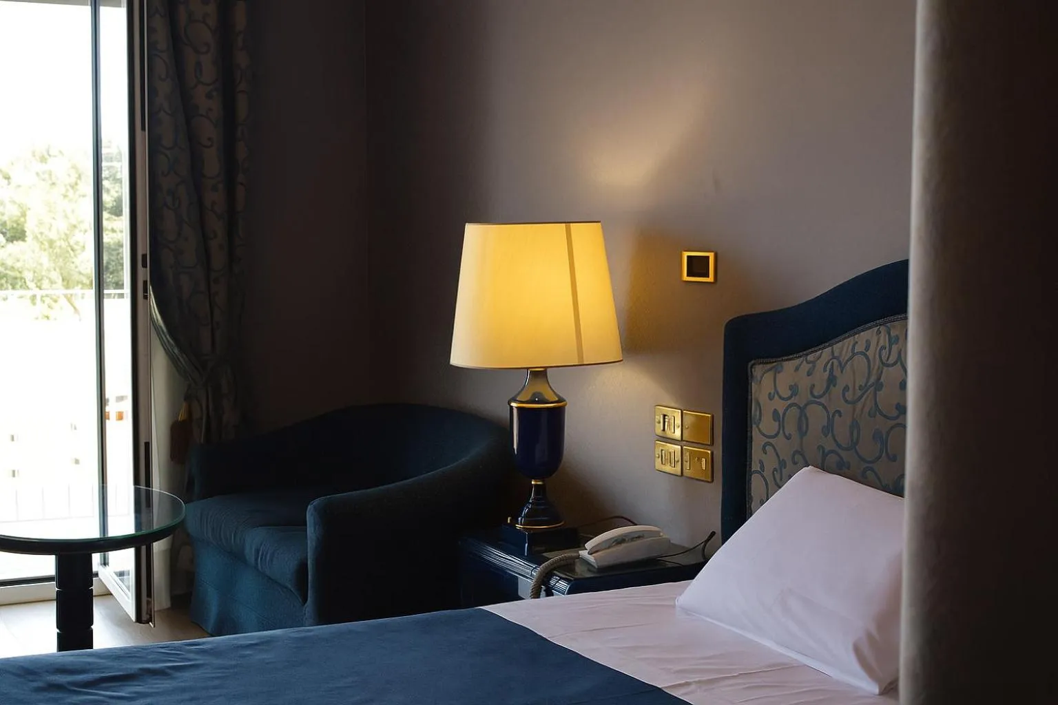 Bed in Grand Hotel Excelsior