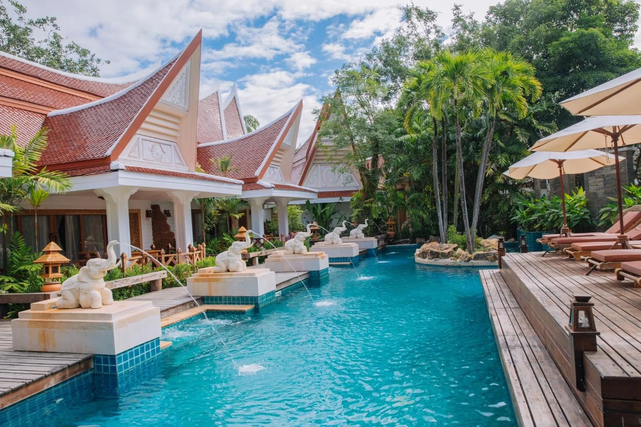 Pool view in Santhiya Koh Chang Resort