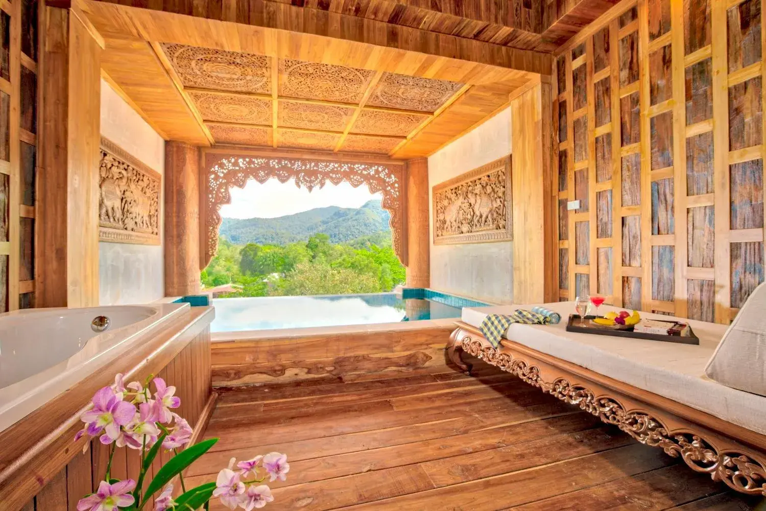 Living room in Santhiya Koh Chang Resort Living room in Santhiya Koh Chang Resort