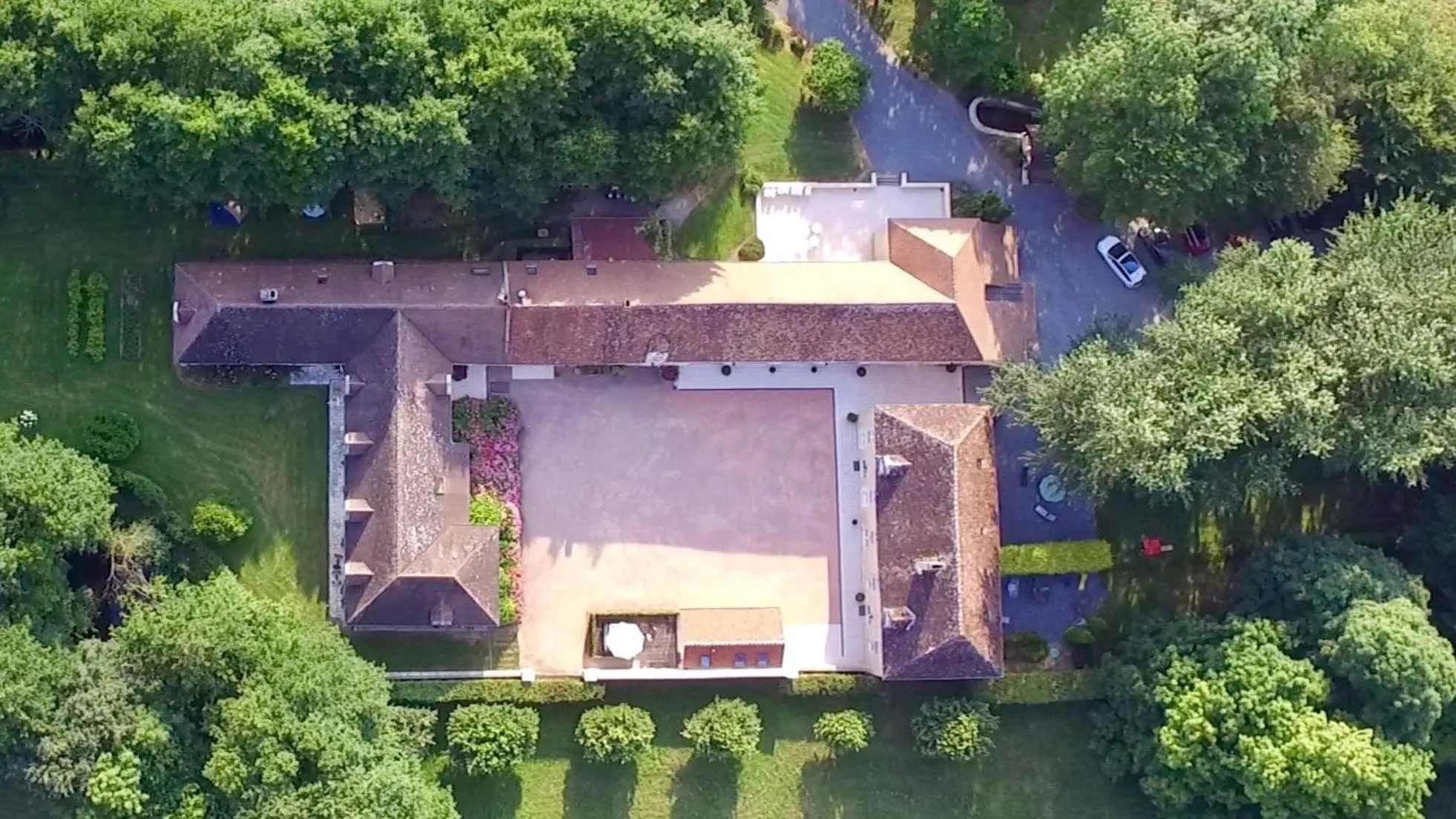 Bird's eye view in Domaine De La Tour