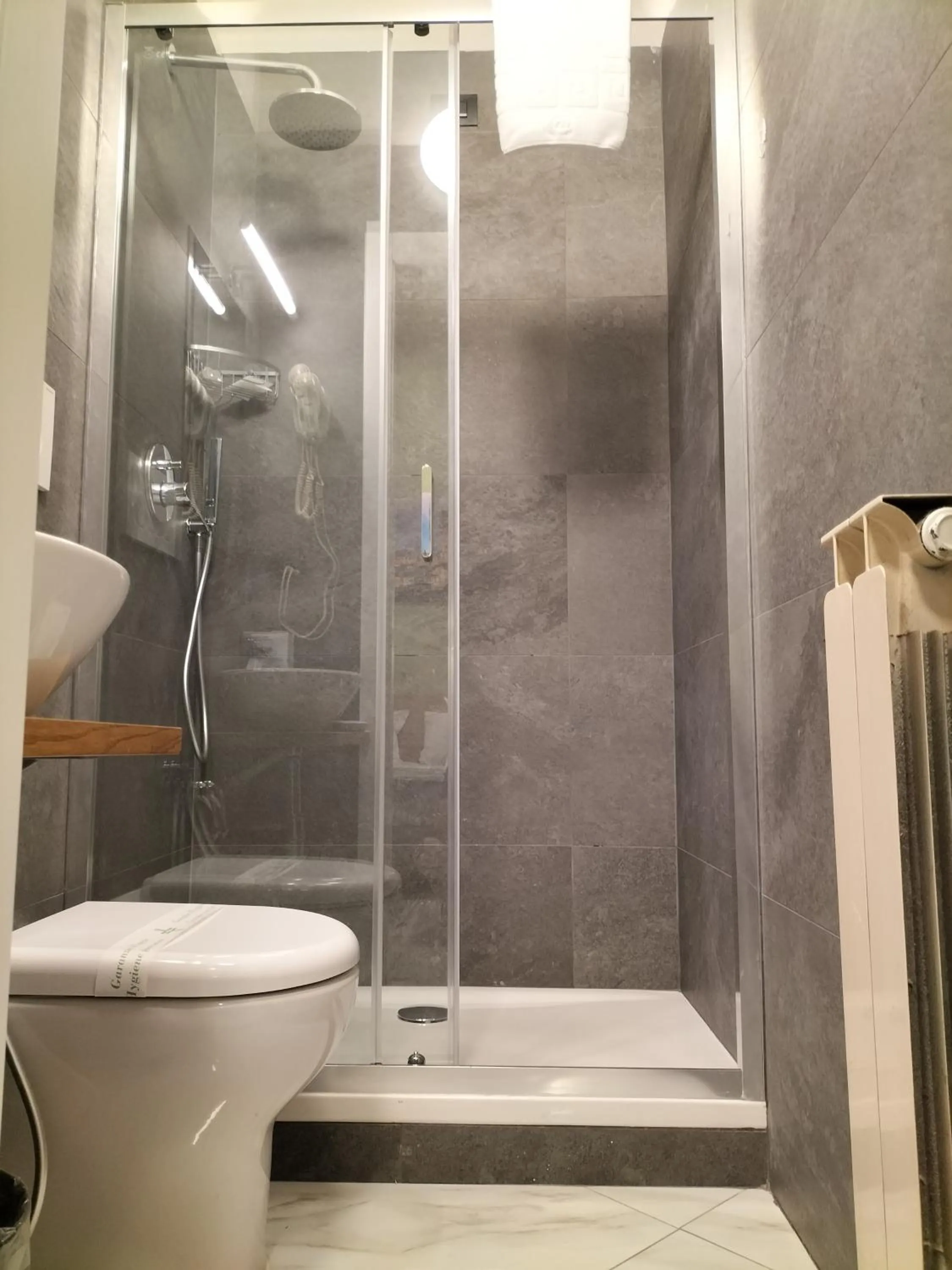 Shower in Hotel Camilla Guelfa