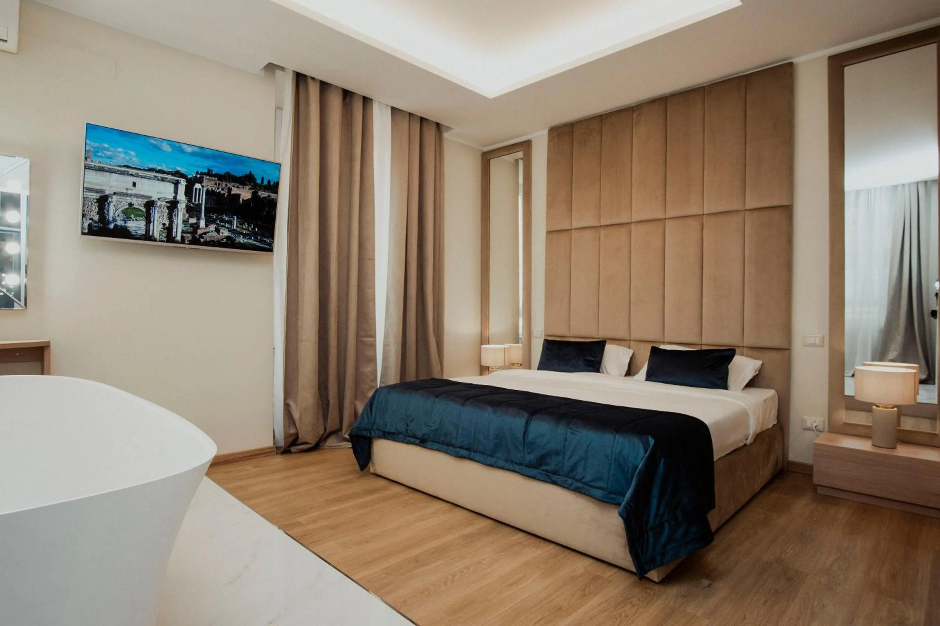 Bed in Cesare ai Cavalieri Suites