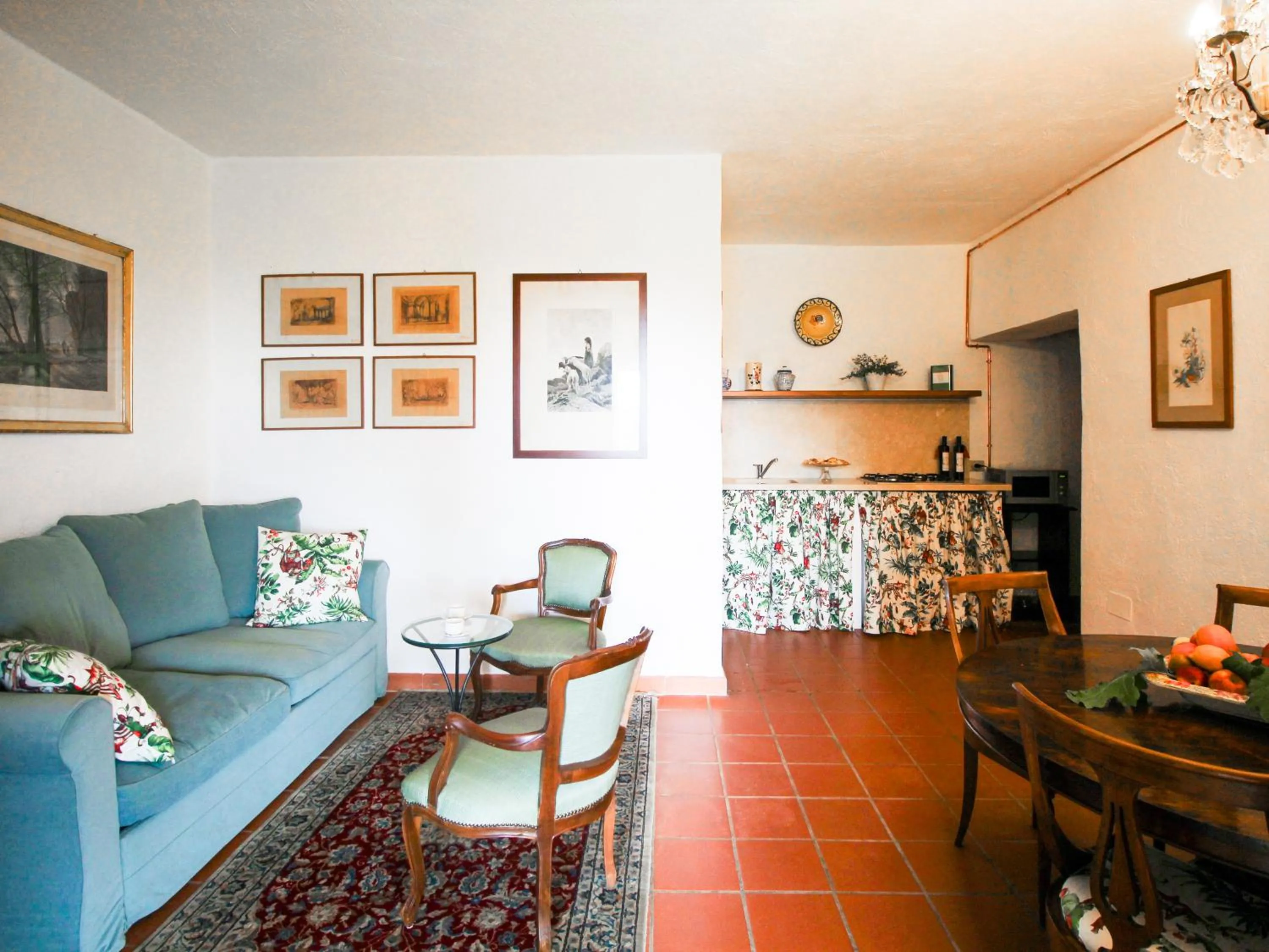 Kitchen or kitchenette in Agriturismo Boschi di Montecalvi