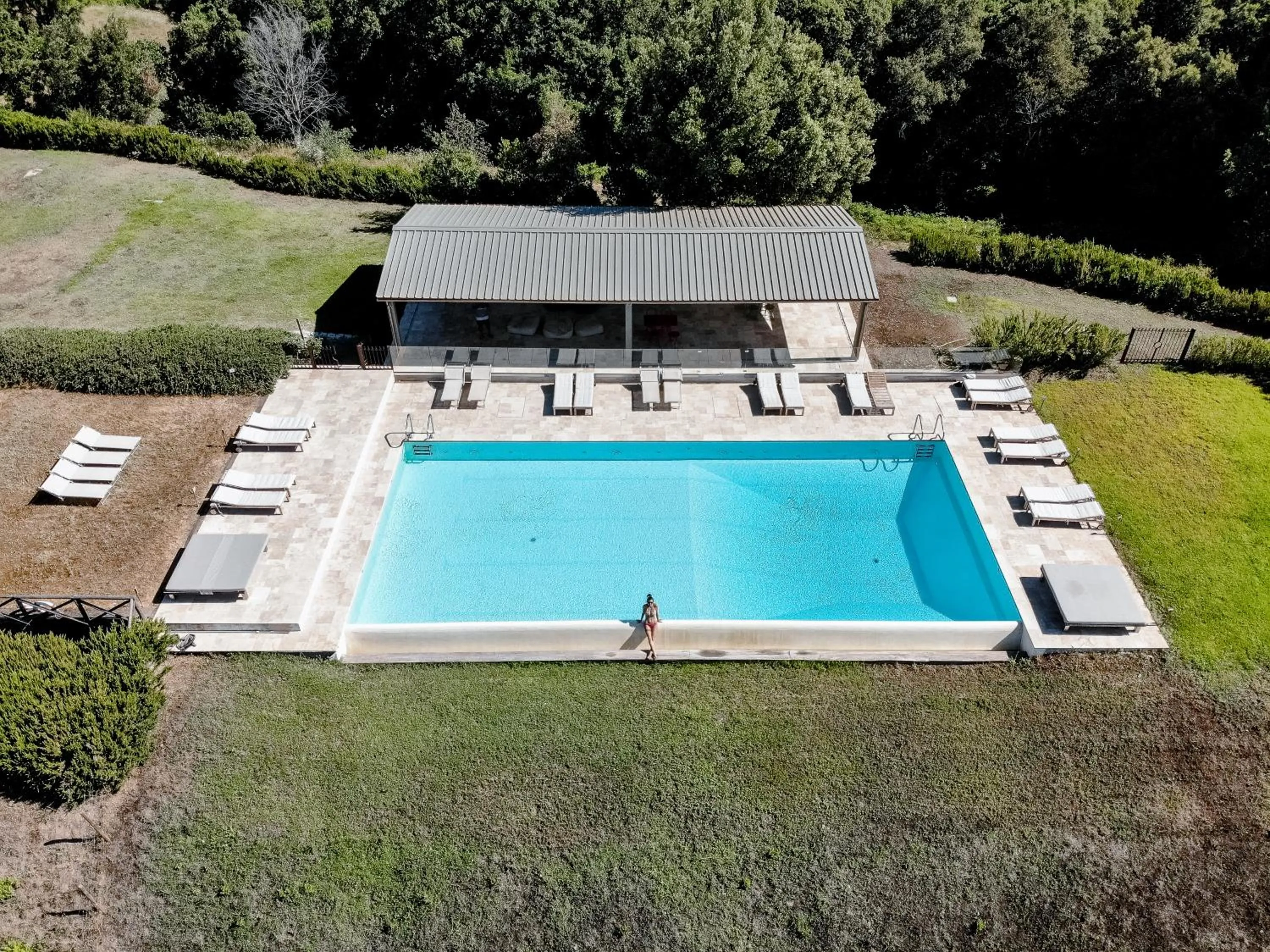 Pool view in Agriturismo Boschi di Montecalvi