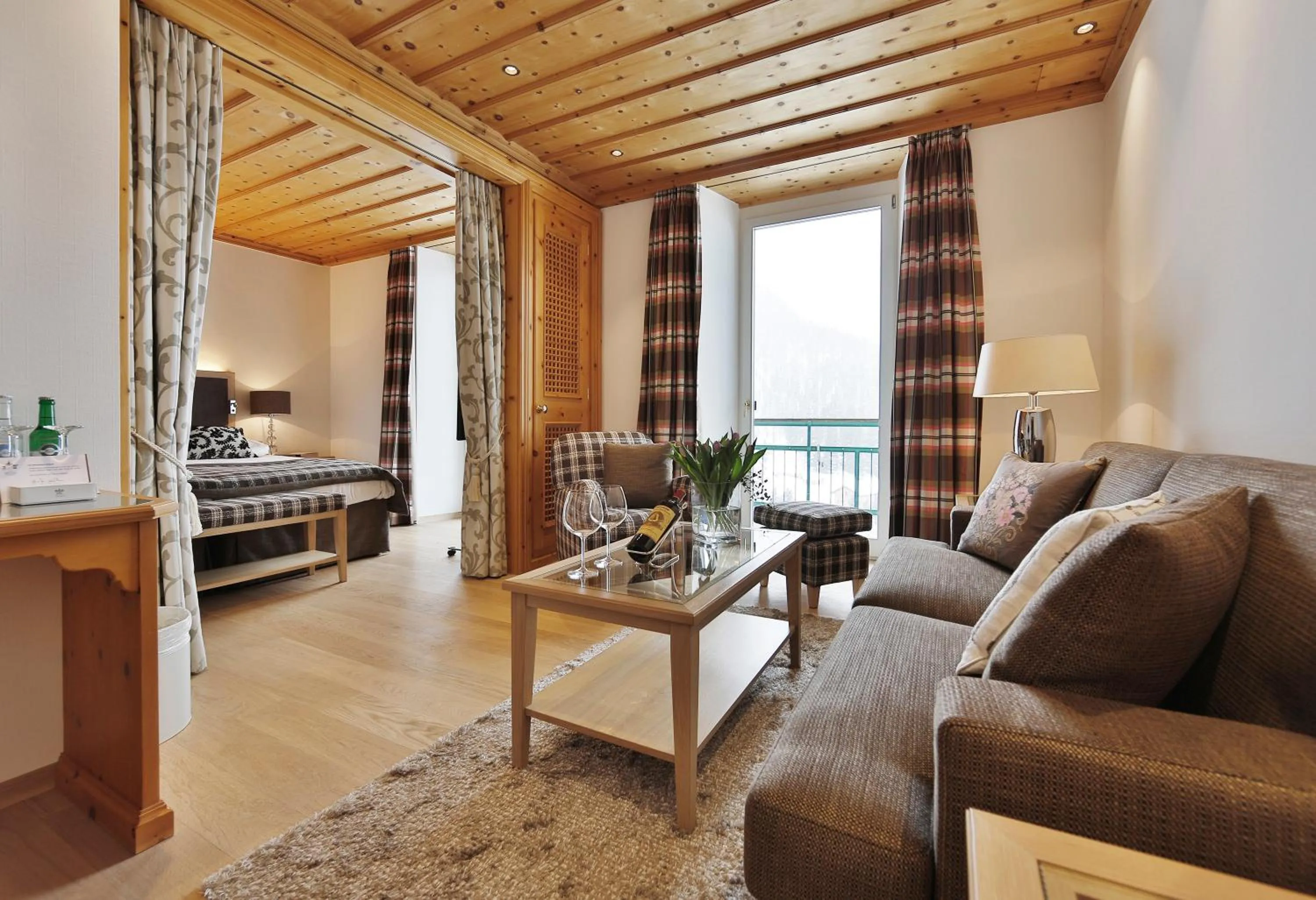 Lounge or bar, Bed in Hotel Walther - Relais & Châteaux