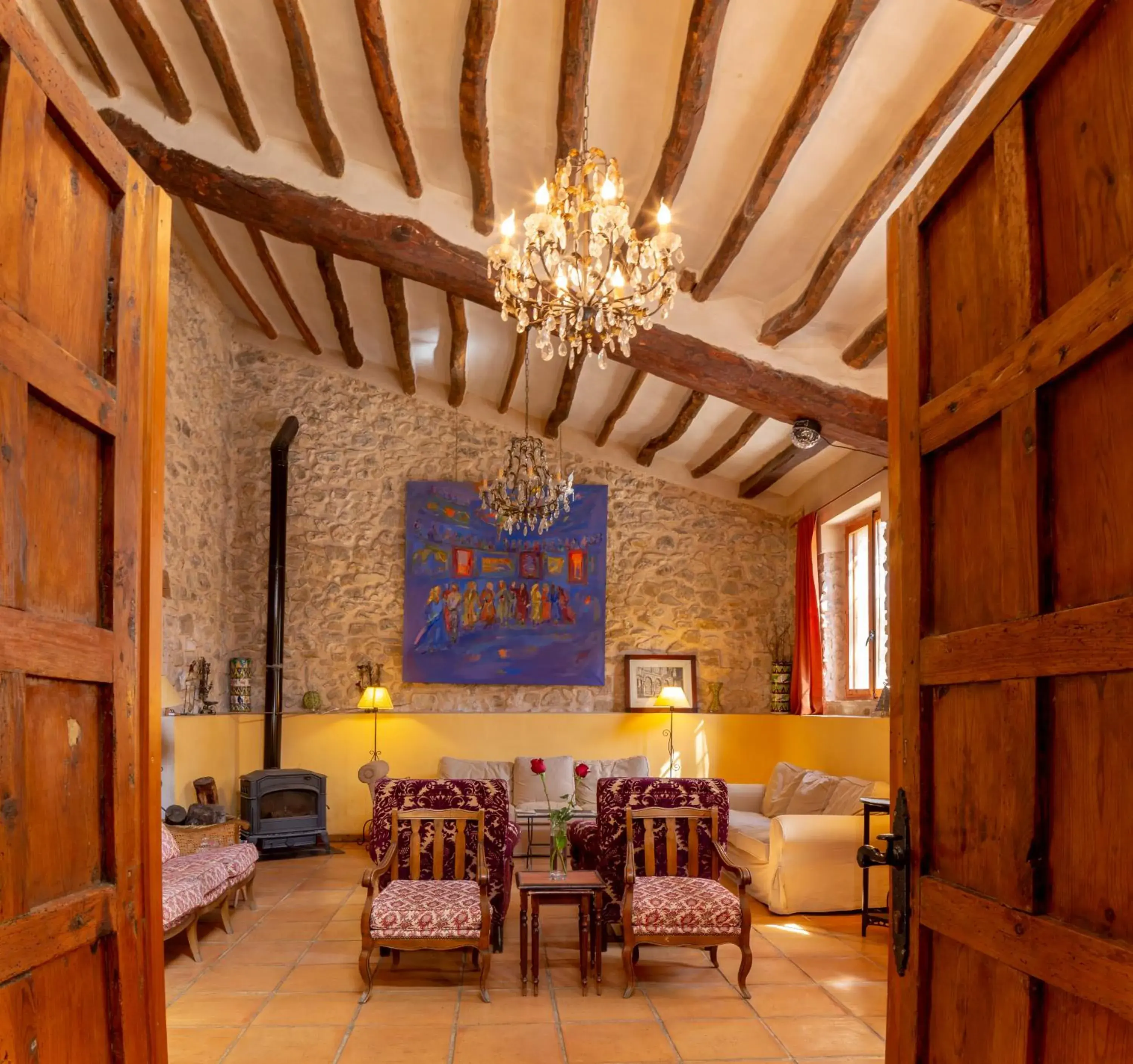 Lounge or bar in Hotel Rural Mas Fontanelles Lounge or bar in Hotel Rural Mas Fontanelles