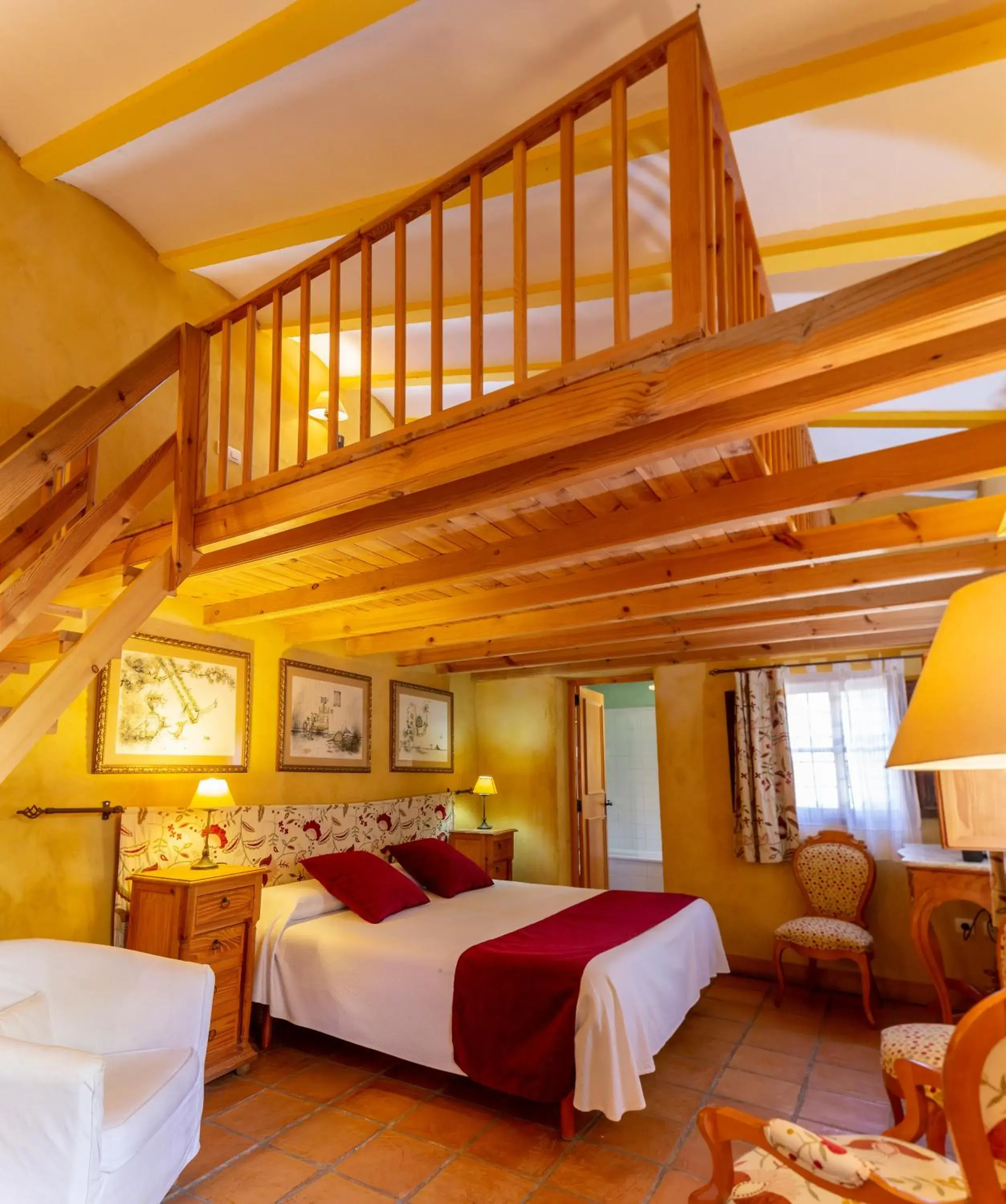 Photo of the whole room, Bed in Hotel Rural Mas Fontanelles Photo of the whole room, Bed in Hotel Rural Mas Fontanelles