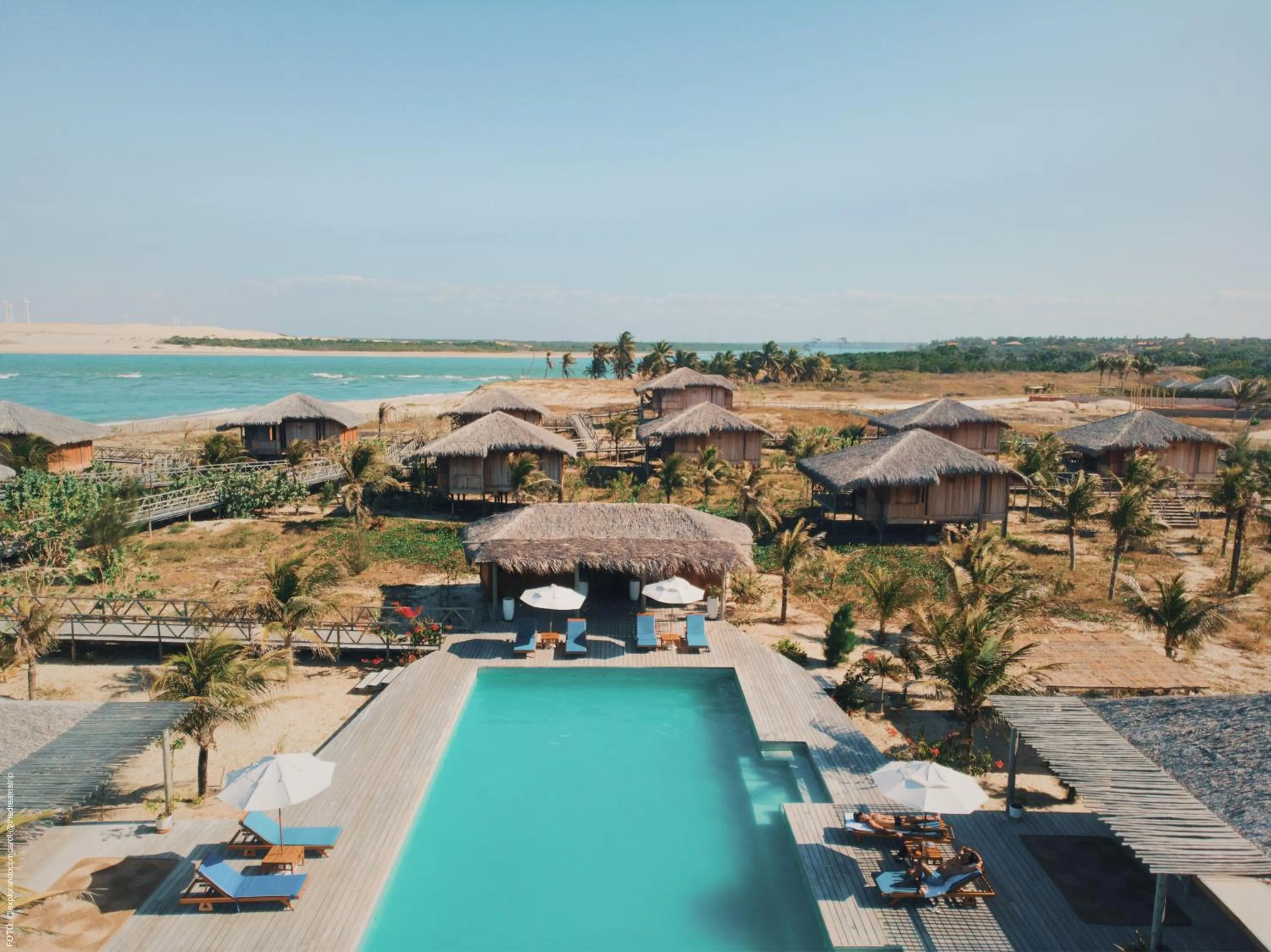 Swimming pool in Jaguaribe Lodge e Kite