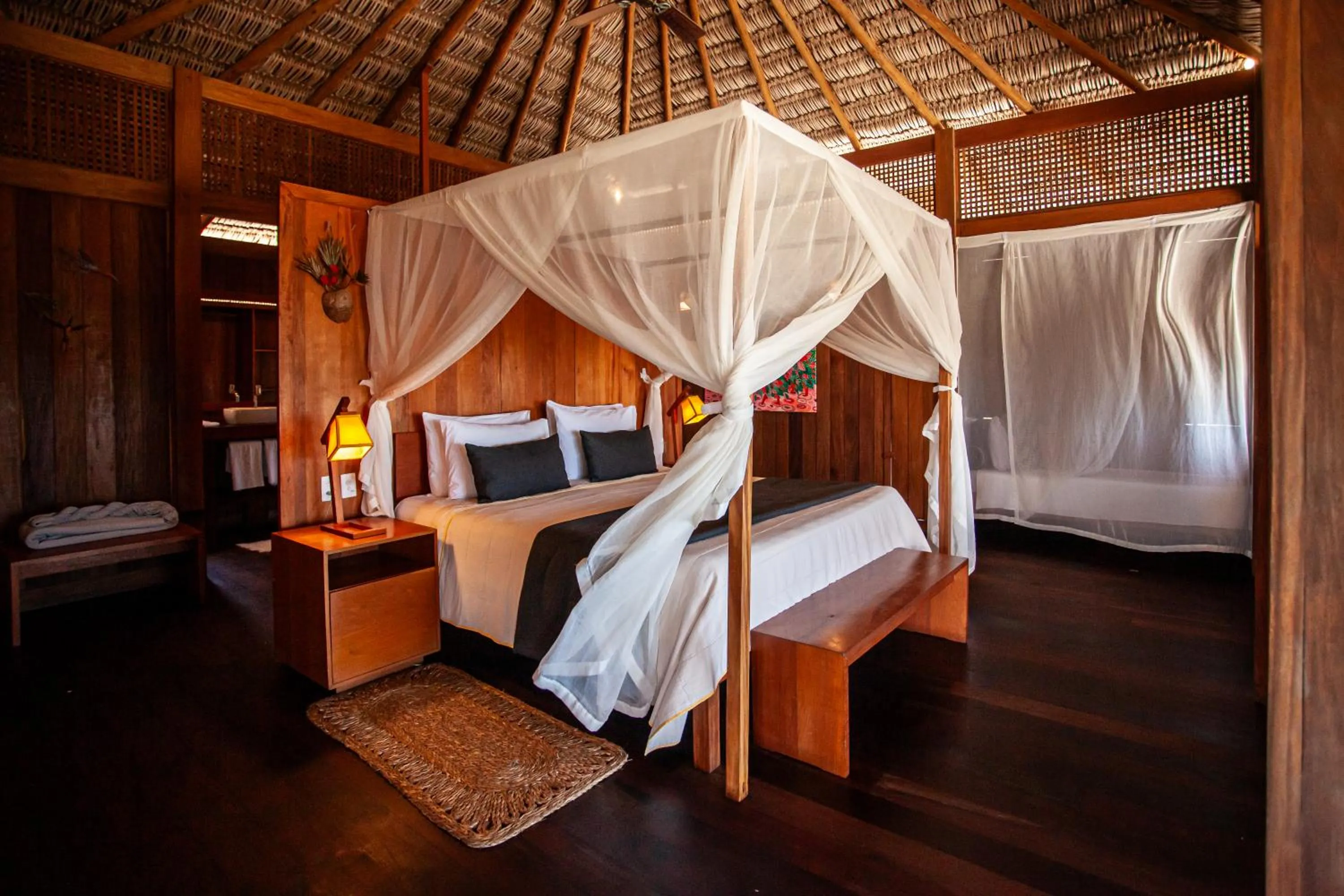 Bed in Jaguaribe Lodge e Kite