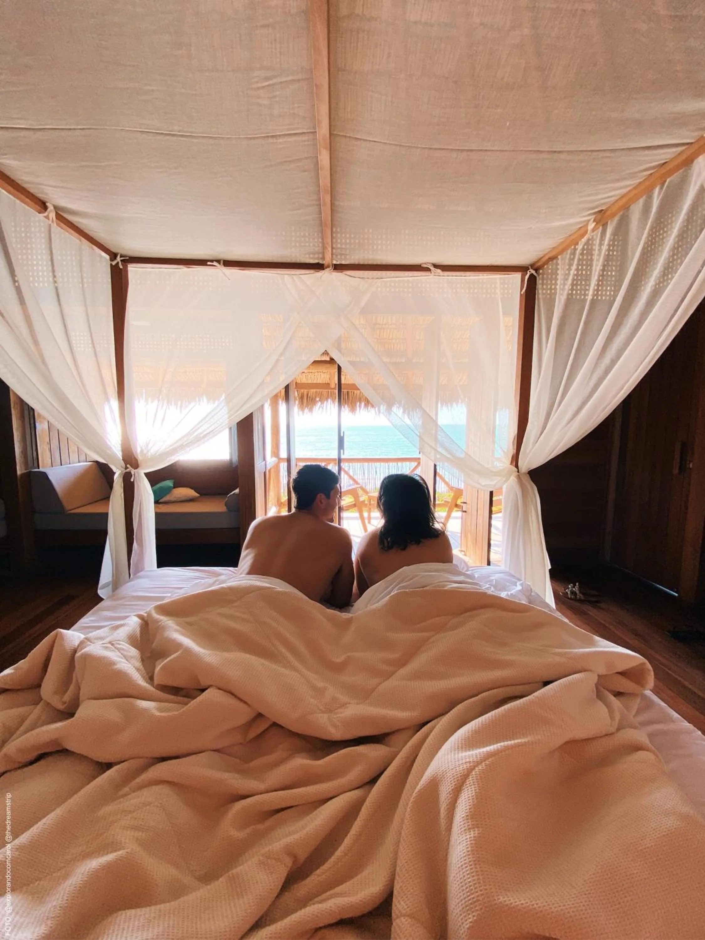Bed in Jaguaribe Lodge e Kite