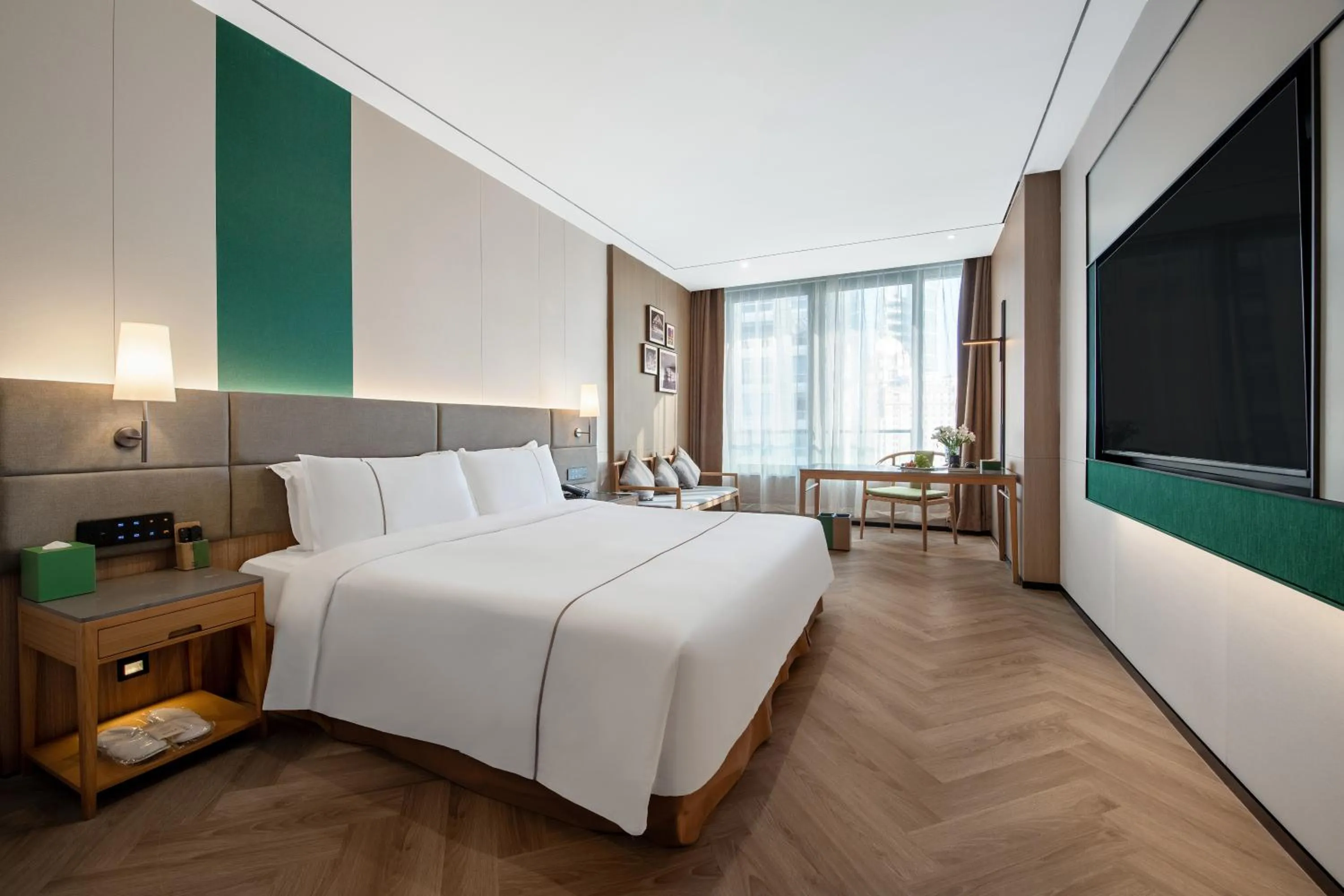 Bed in H' Elite Hotel