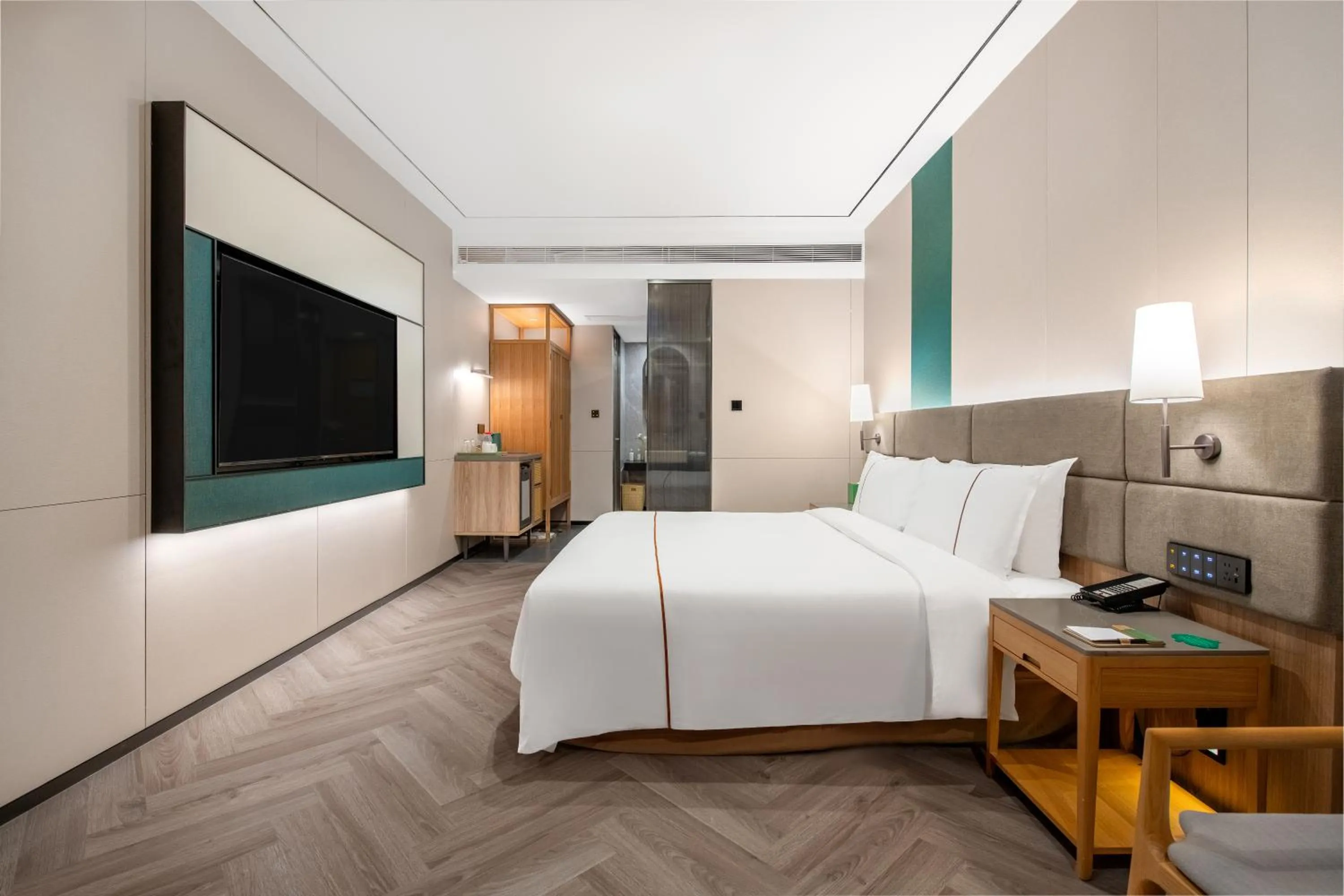 Bed in H' Elite Hotel