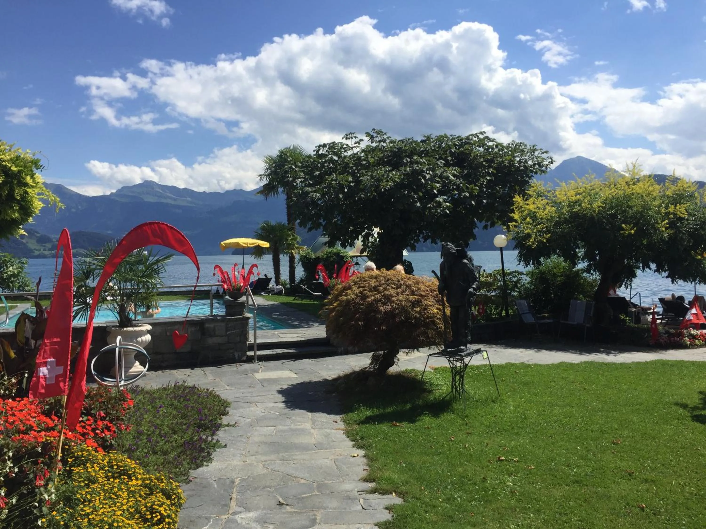 Garden in Hotel Beau Rivage Weggis