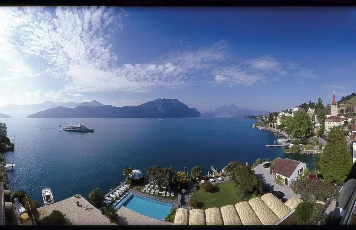 Lake view in Hotel Beau Rivage Weggis Lake view in Hotel Beau Rivage Weggis