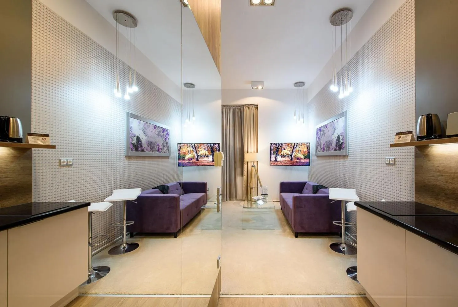 Living room in Karoly Corner Residences