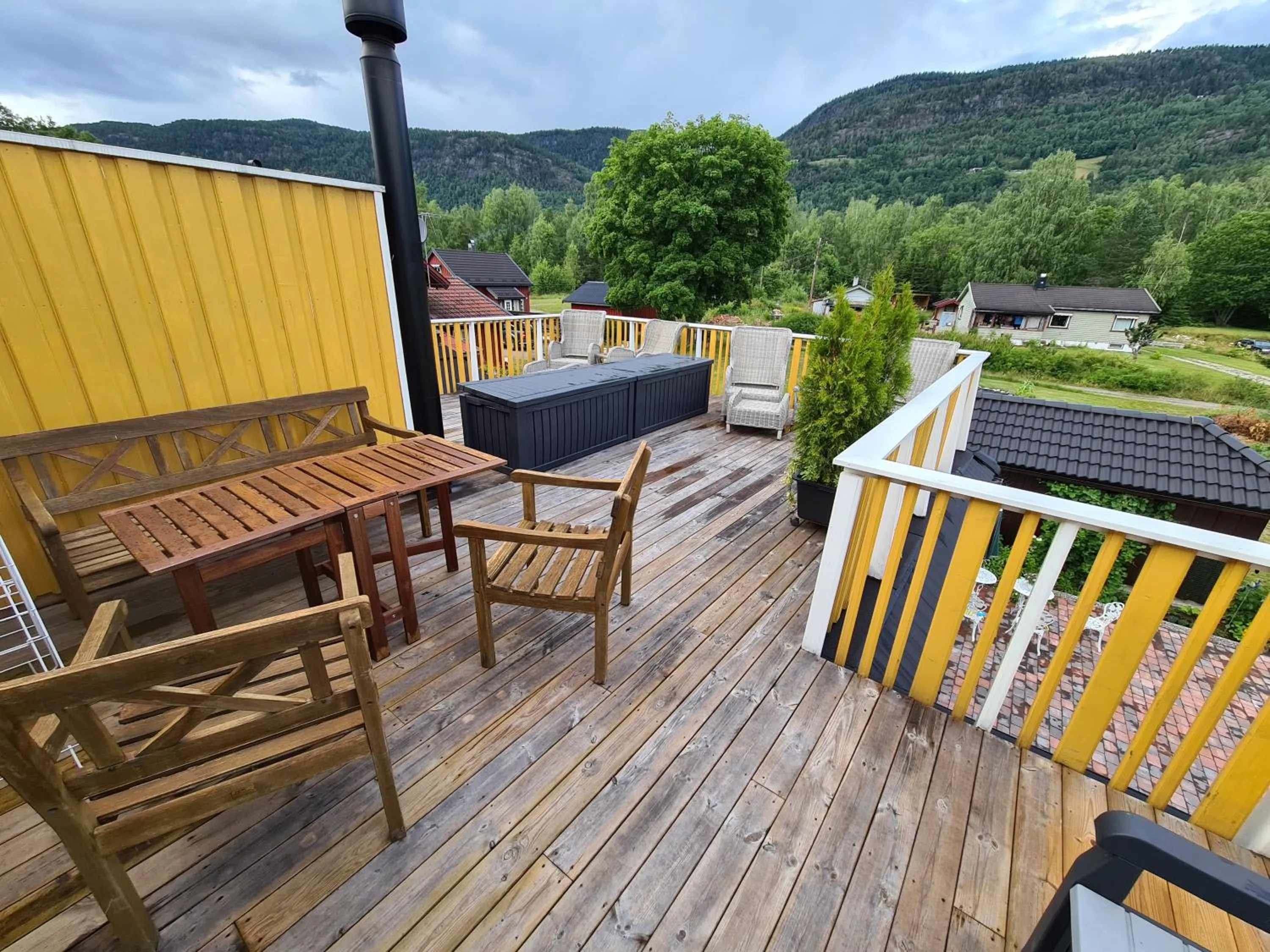 Balcony/Terrace in Solheim Overnatting