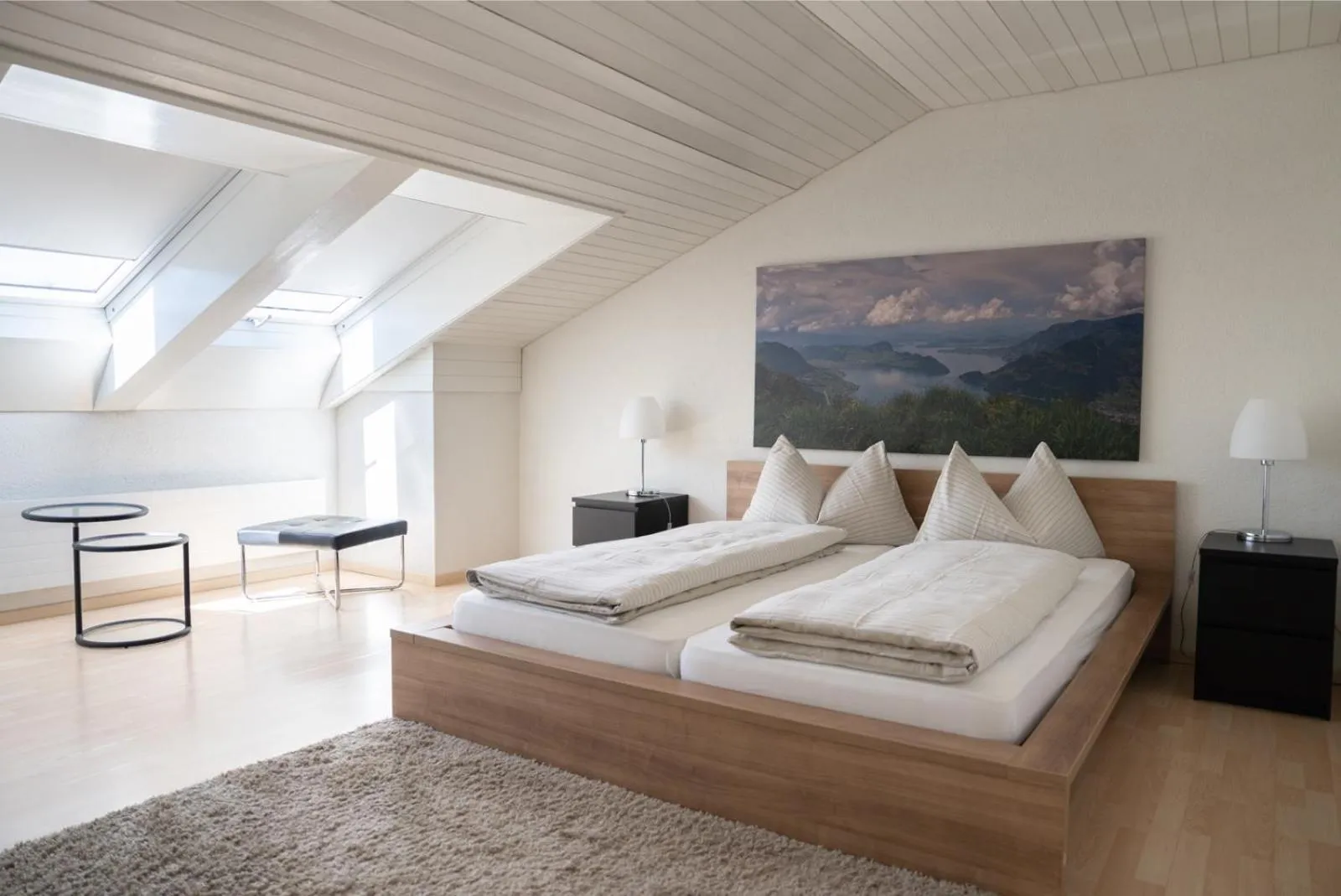 Bed in Seeblick Höhenhotel