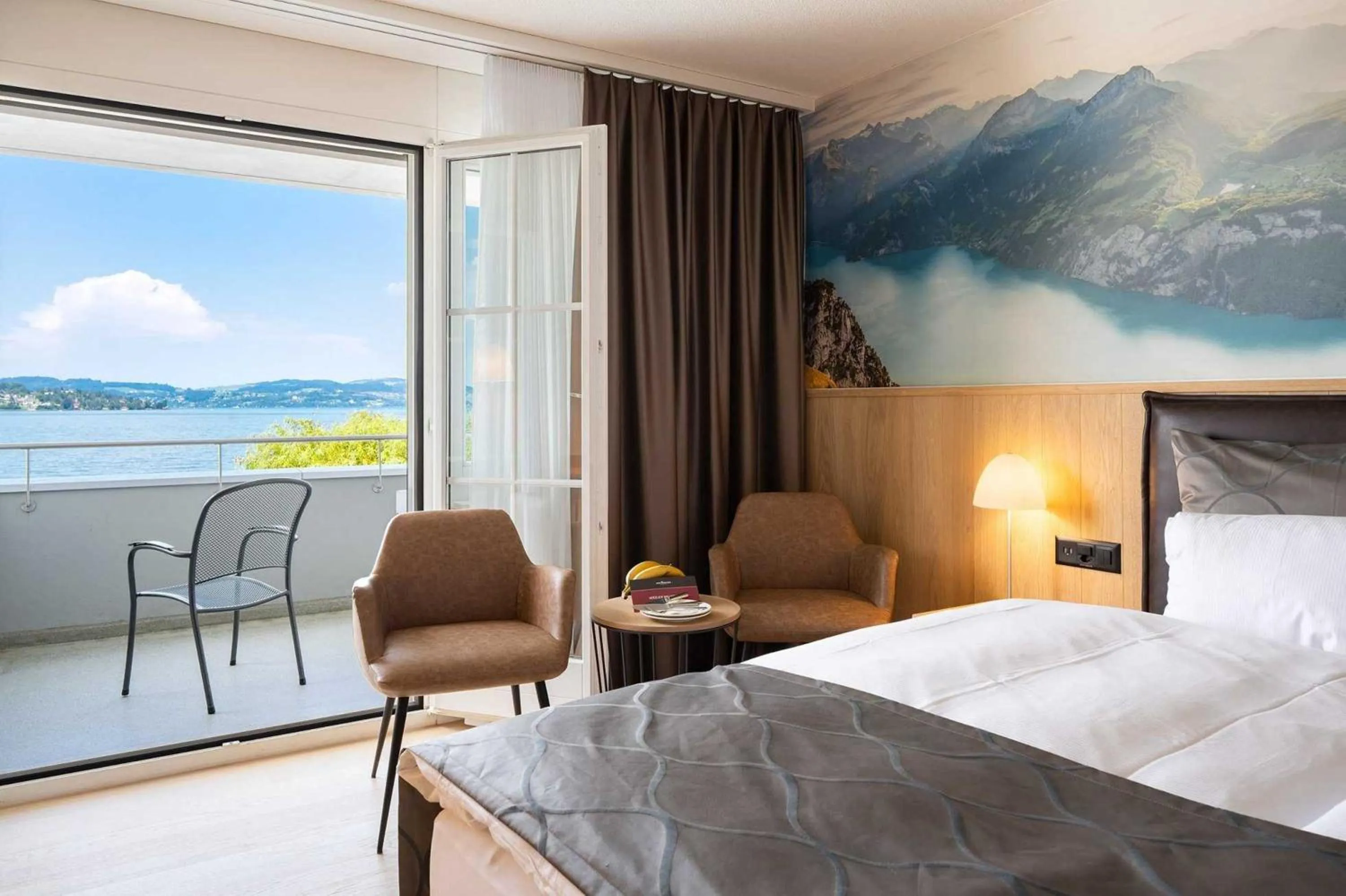 Bed in Seehotel Winkelried