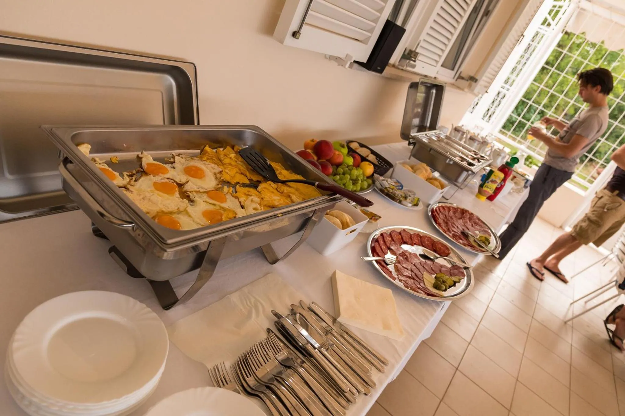 Buffet breakfast in Hotel Barba
