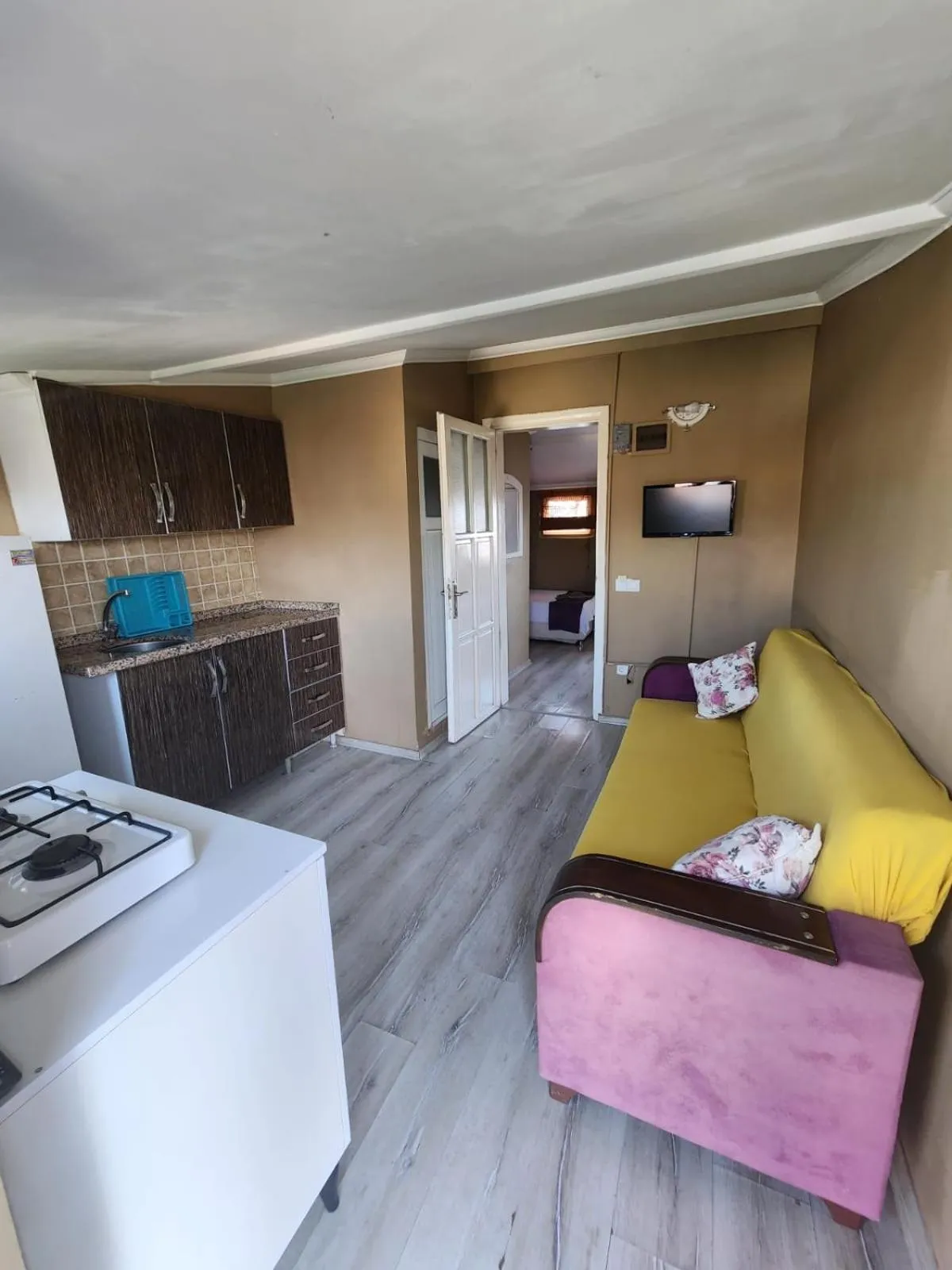 Kitchen or kitchenette in Şehzade Apart Otel