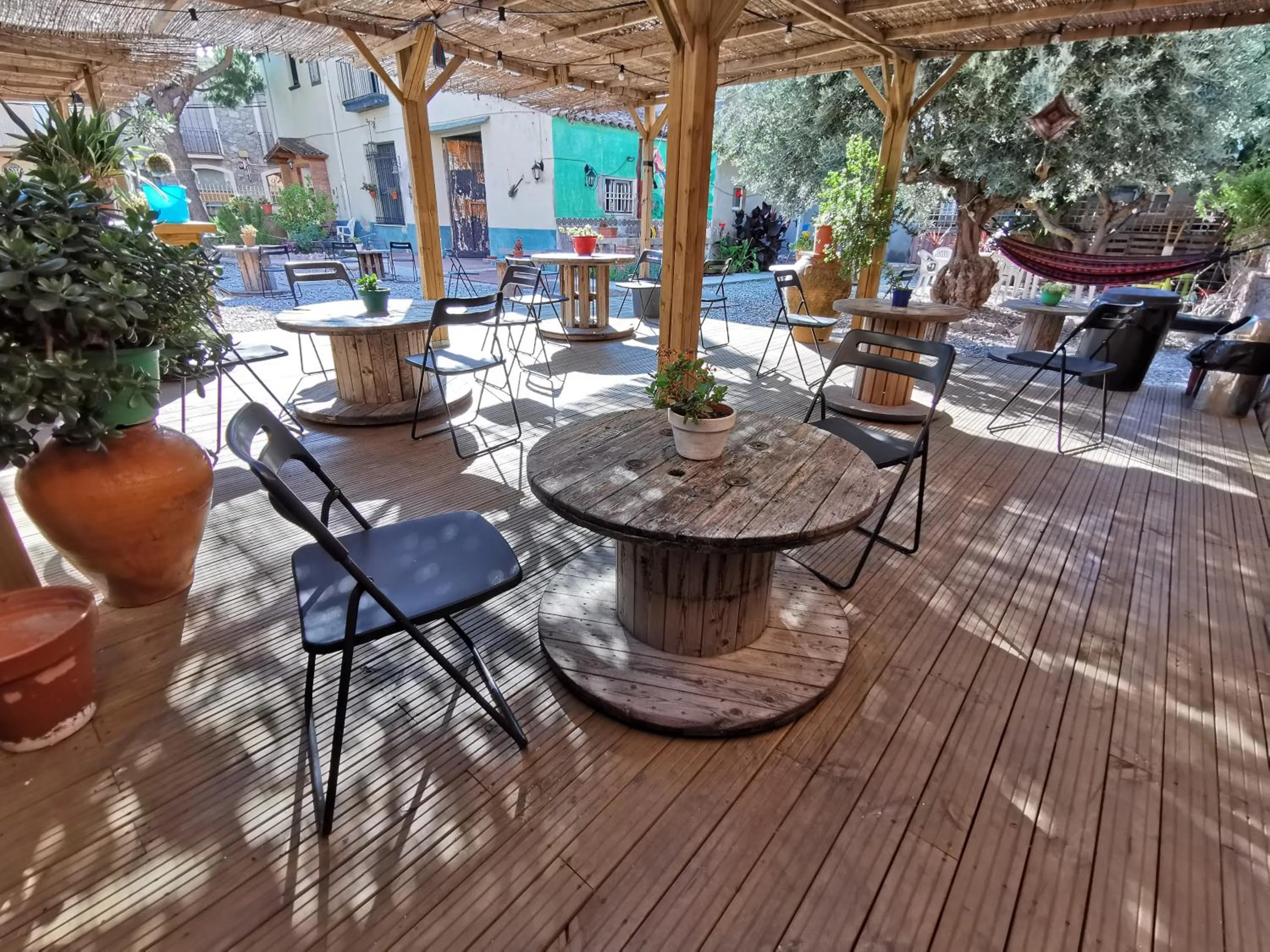 Patio in Mucha Masia Hostel Rural Urba