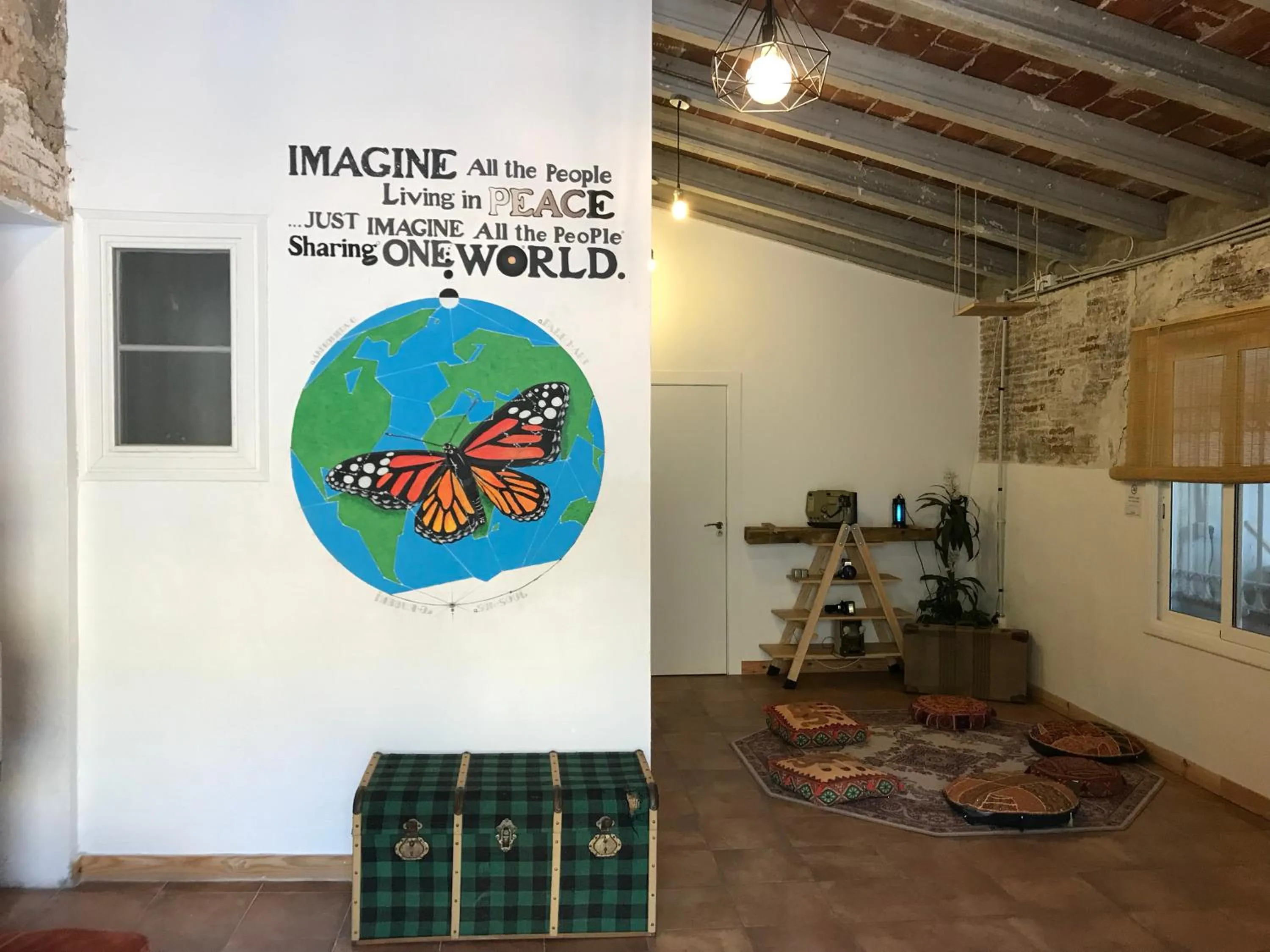 Living room in Mucha Masia Hostel Rural Urba