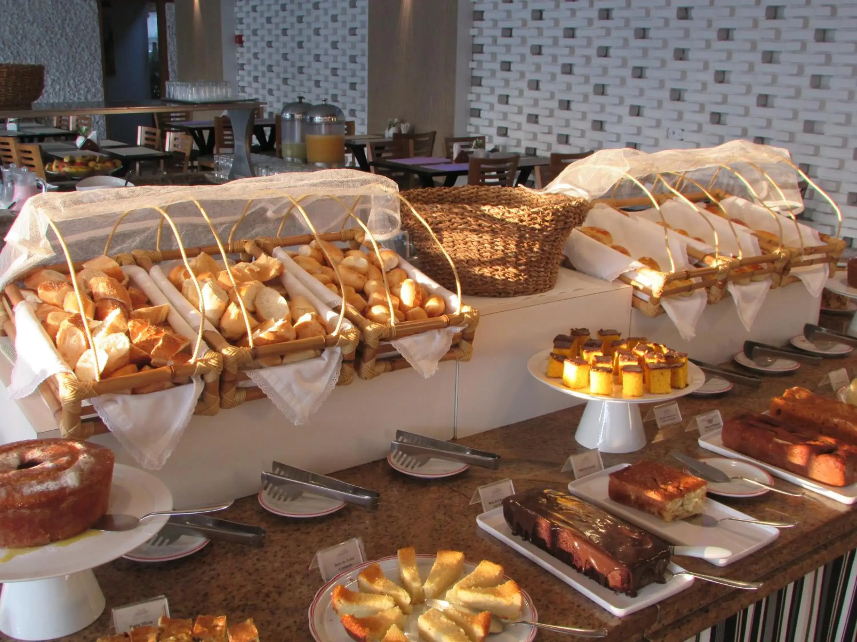Buffet breakfast in Ubatuba Palace Hotel Buffet breakfast in Ubatuba Palace Hotel