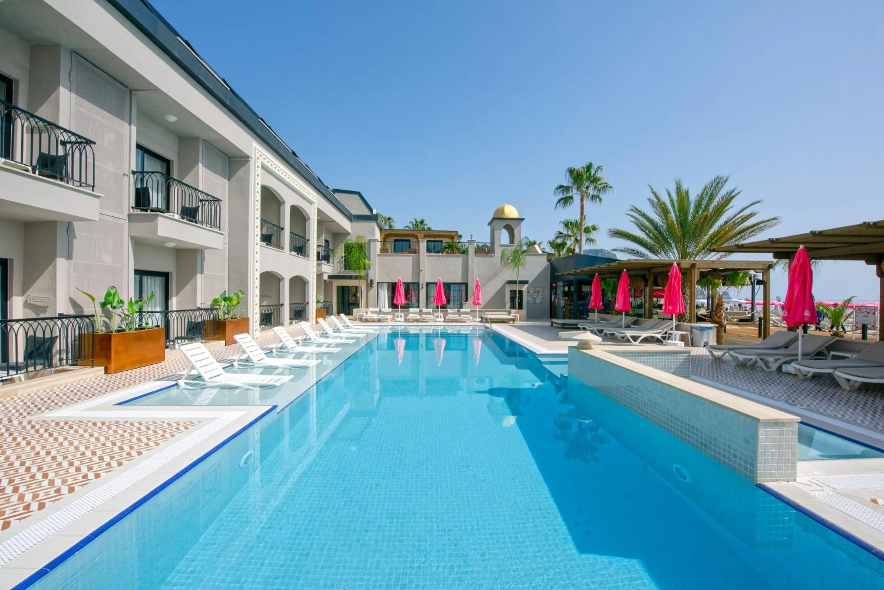 Pool view in Alaaddin Beach Hotel - Adult Only