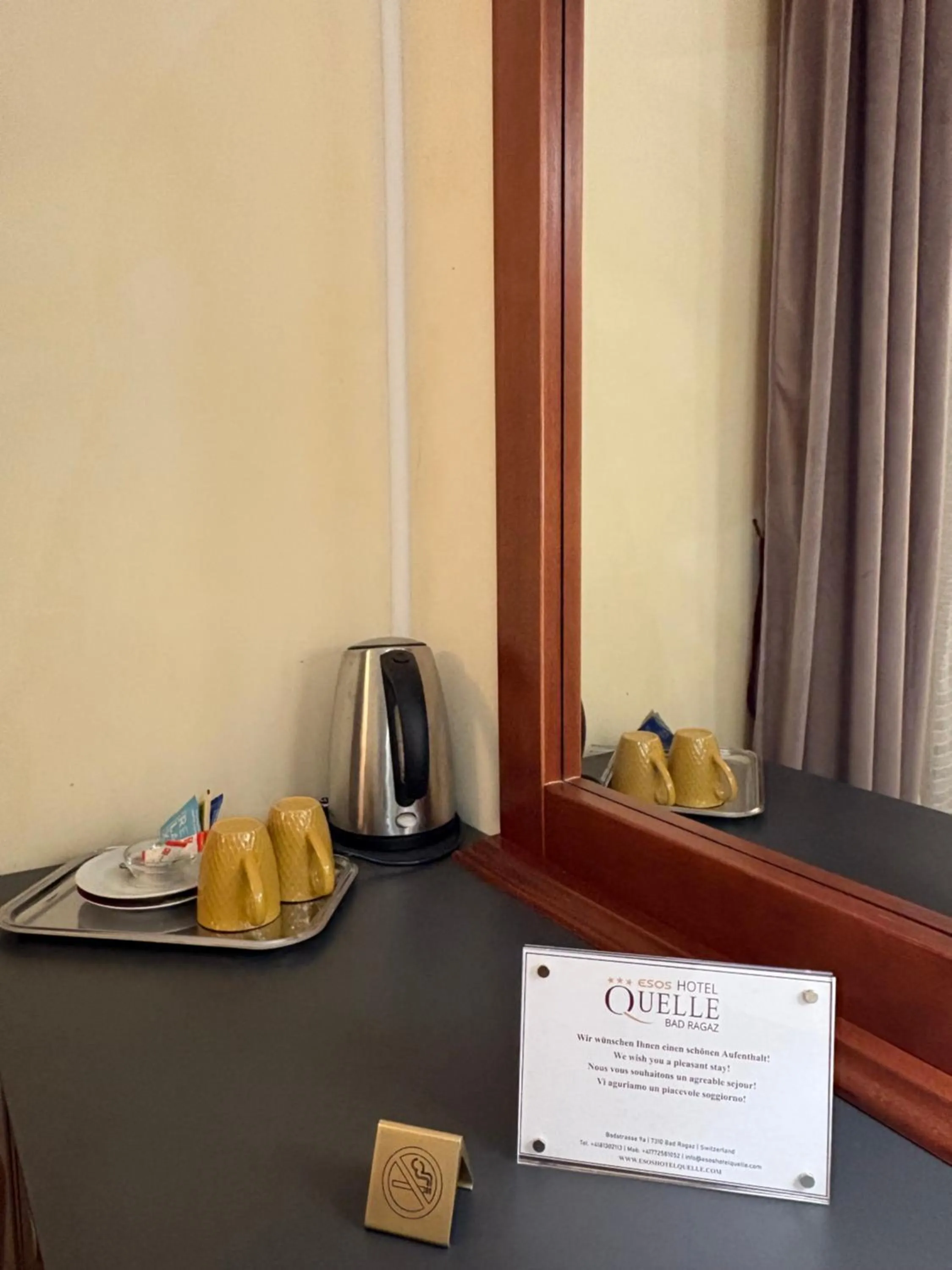 Coffee/tea facilities in Esos Hotel Quelle